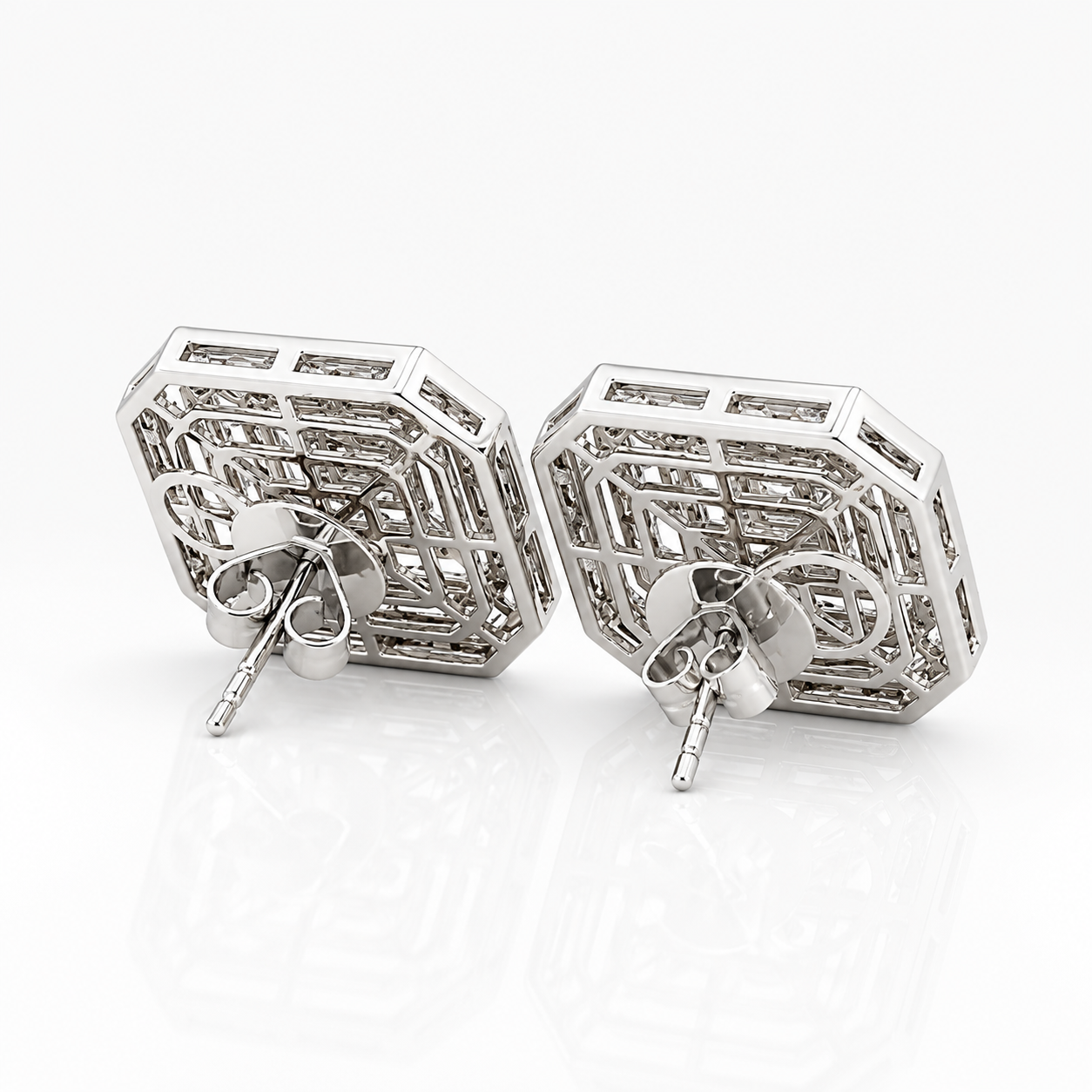 White Gold Diamond Earrings