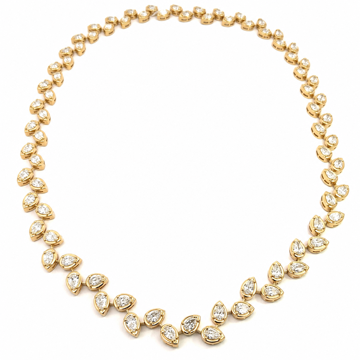 Yellow Gold Diamond Necklace