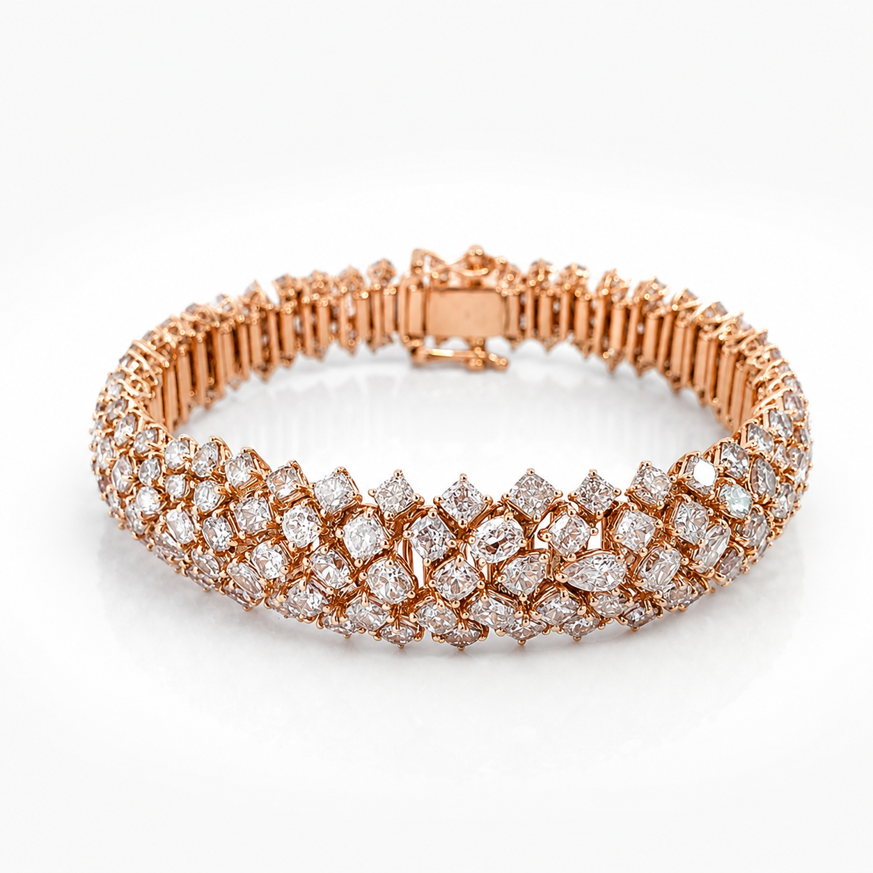 White Gold Pink Diamond Bracelet