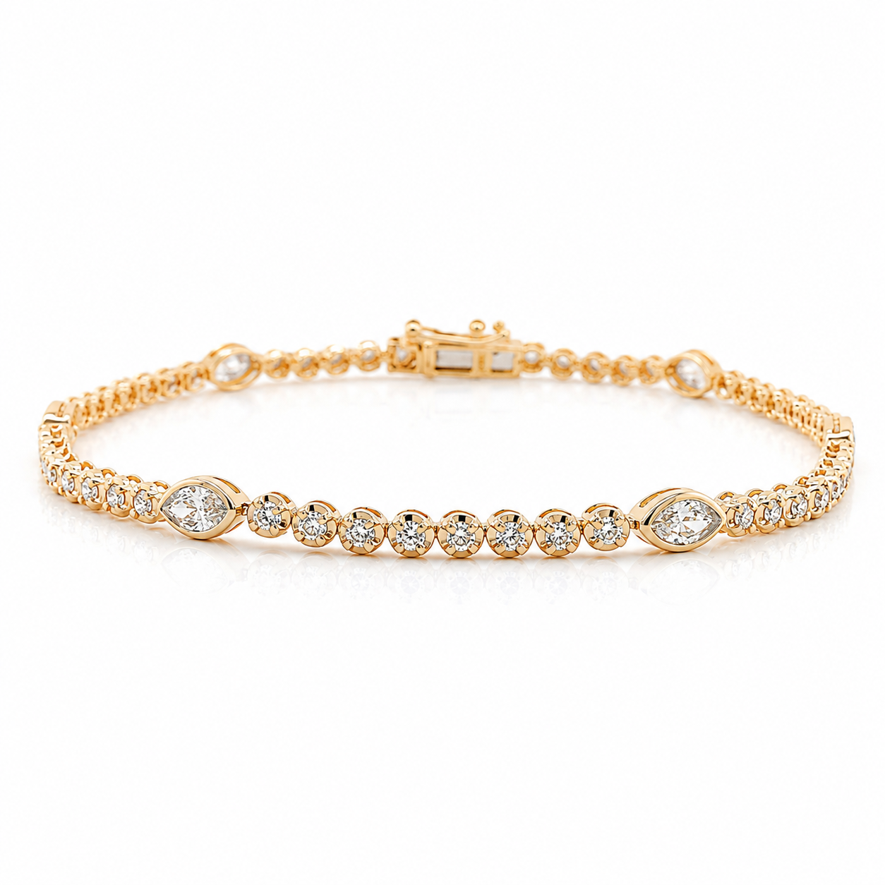 Yellow Gold Diamond Bracelet