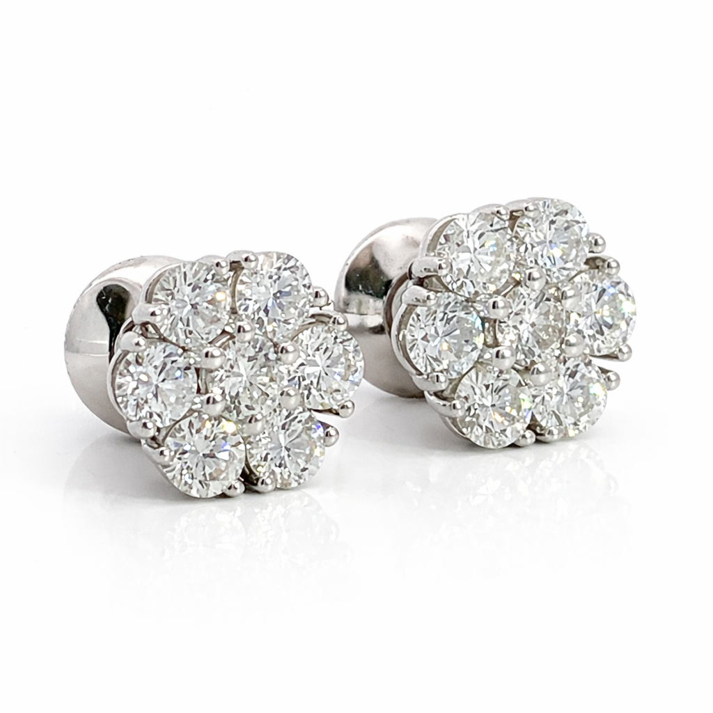 WHITE GOLD DIAMOND EARRINGS