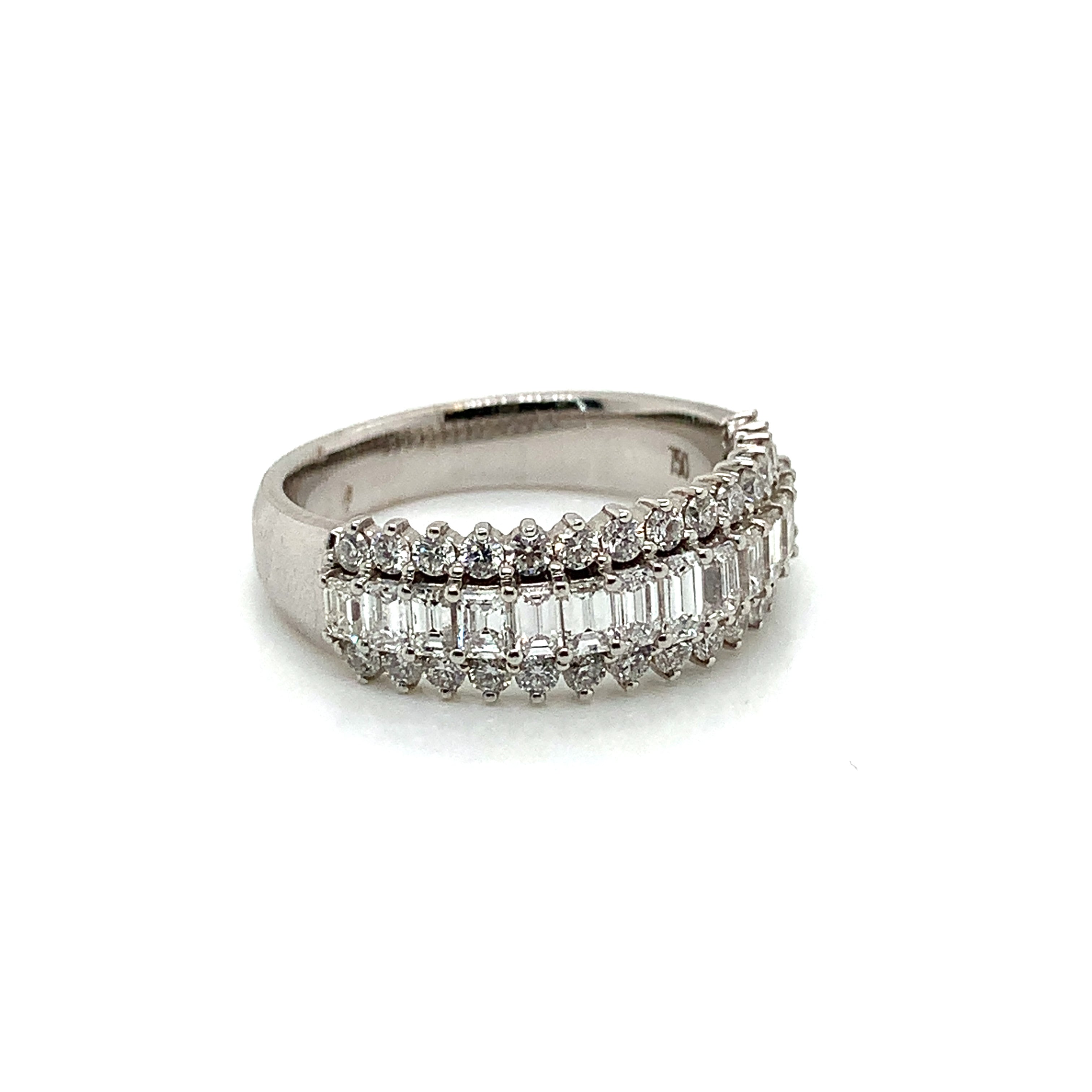 White Gold Ring with Diamond Only Stones