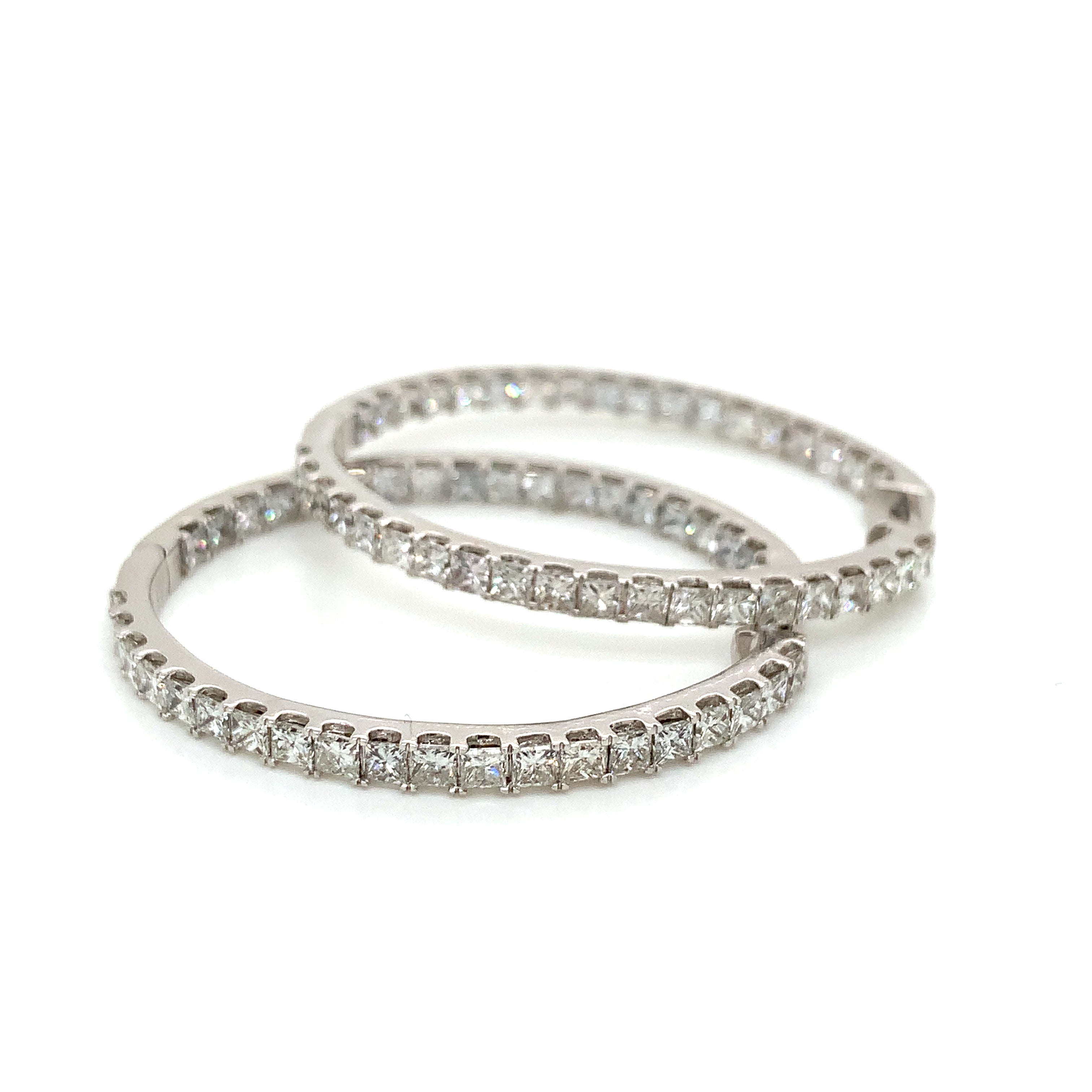 DIAMOND HOOP EARRINGS