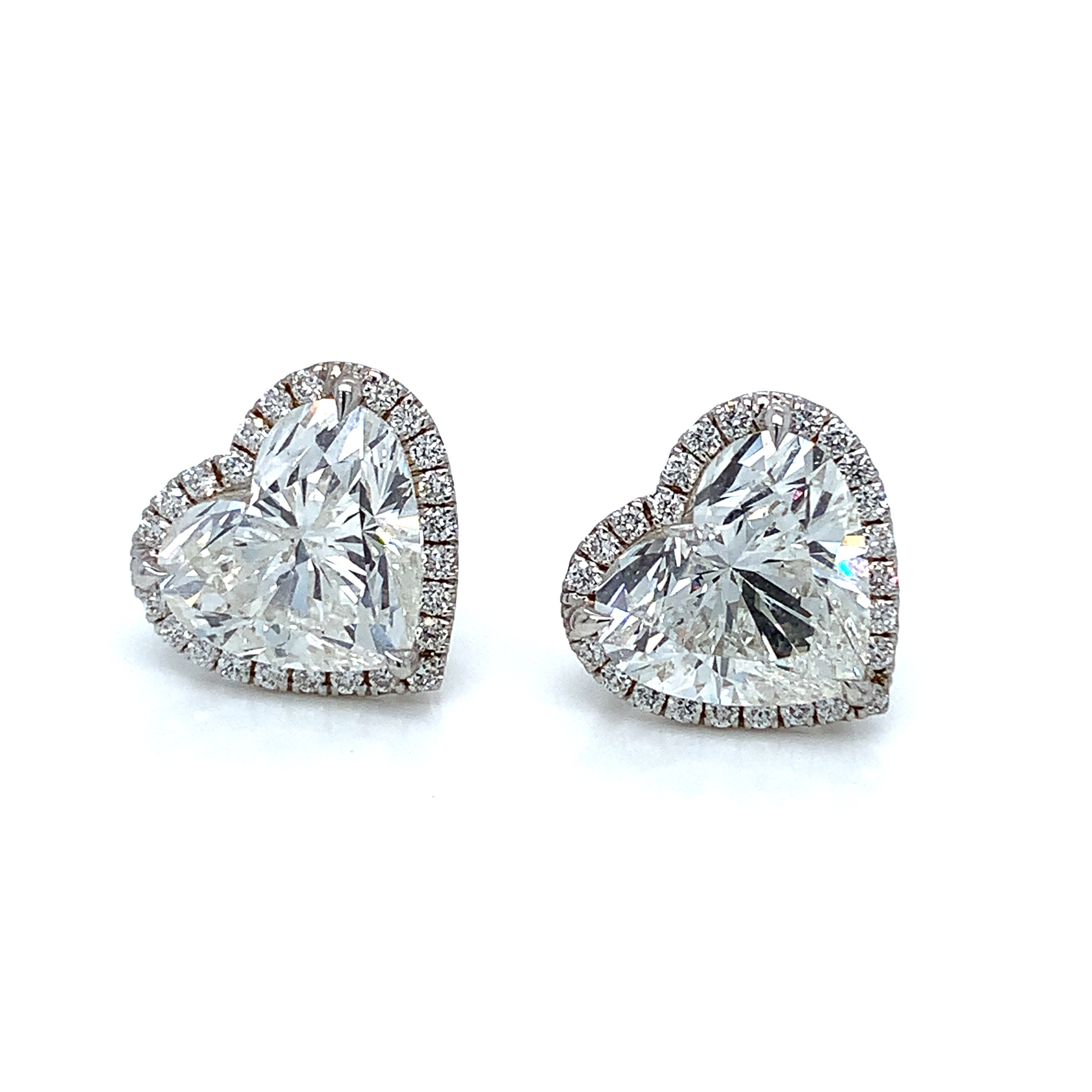 DIAMOND HEART STUDS