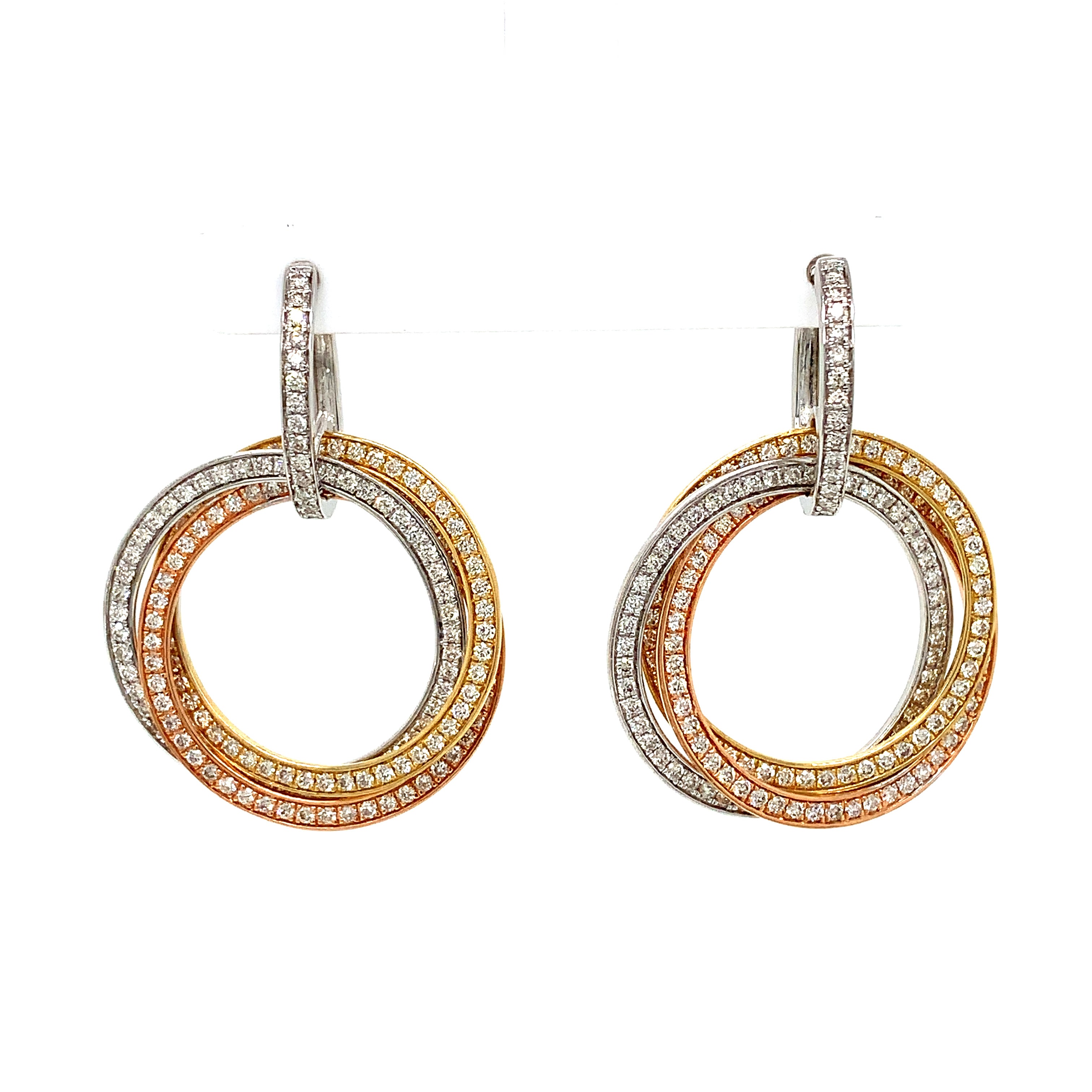 DIAMOND LOOP EARRINGS