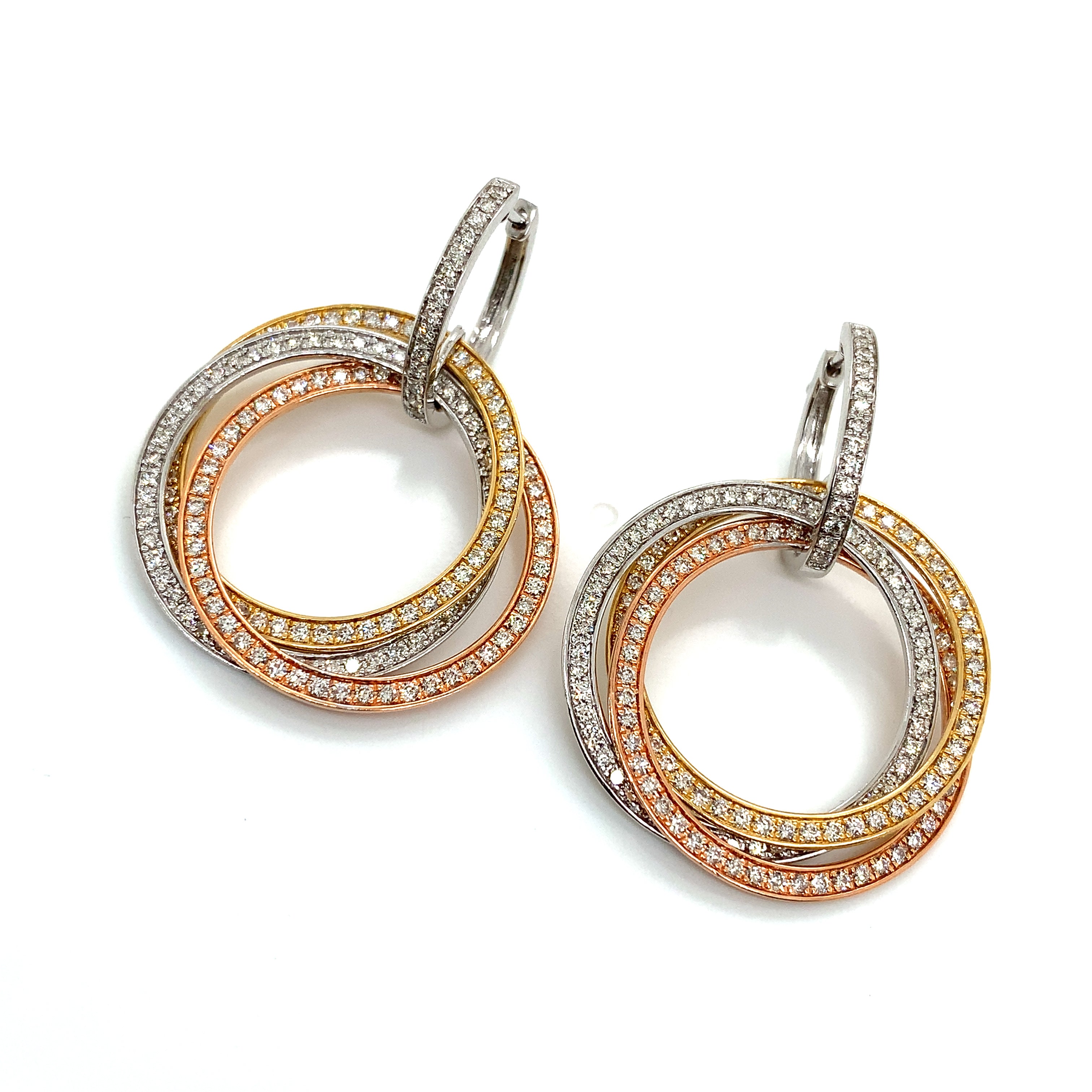 DIAMOND LOOP EARRINGS