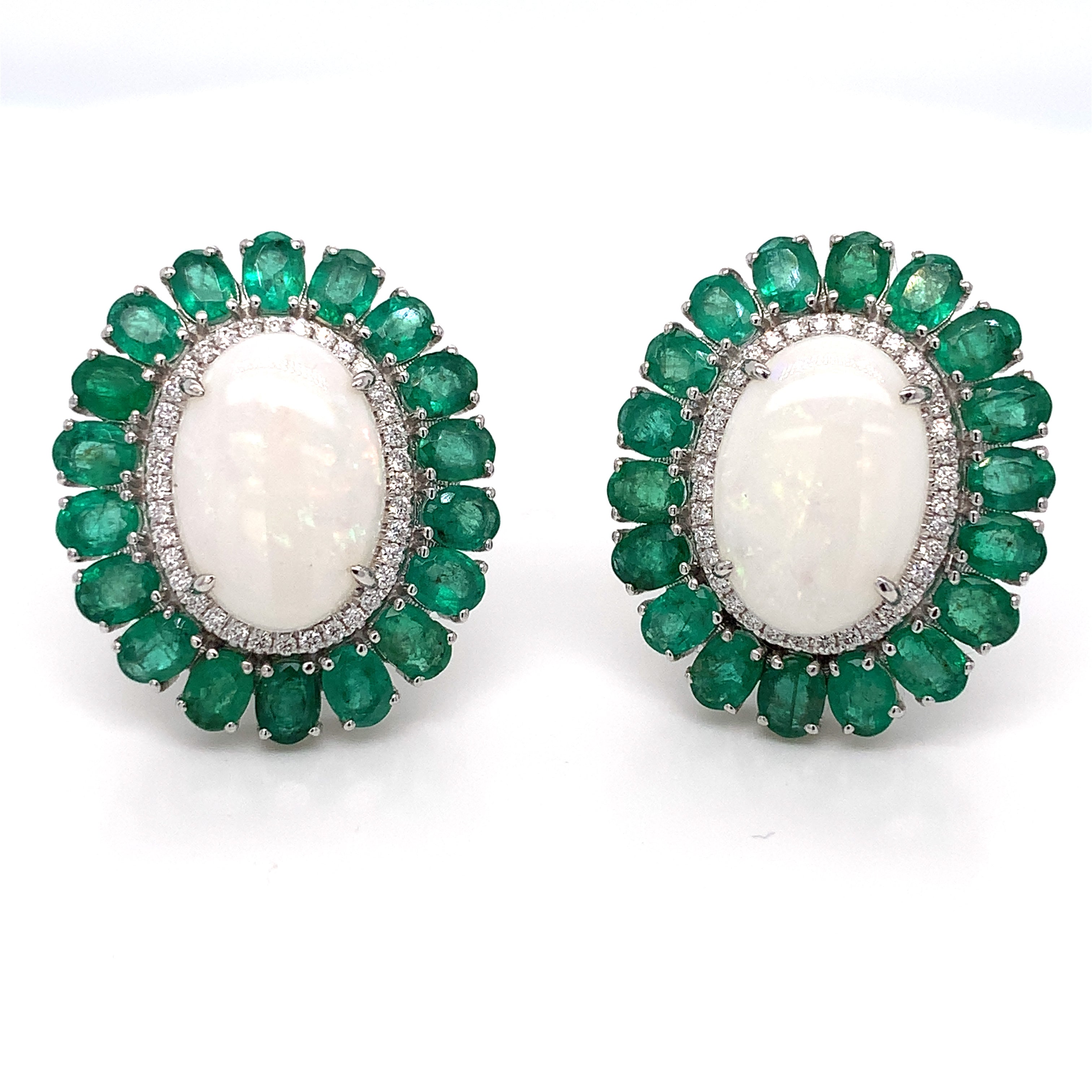 EMERALD OPAL EARRINGS