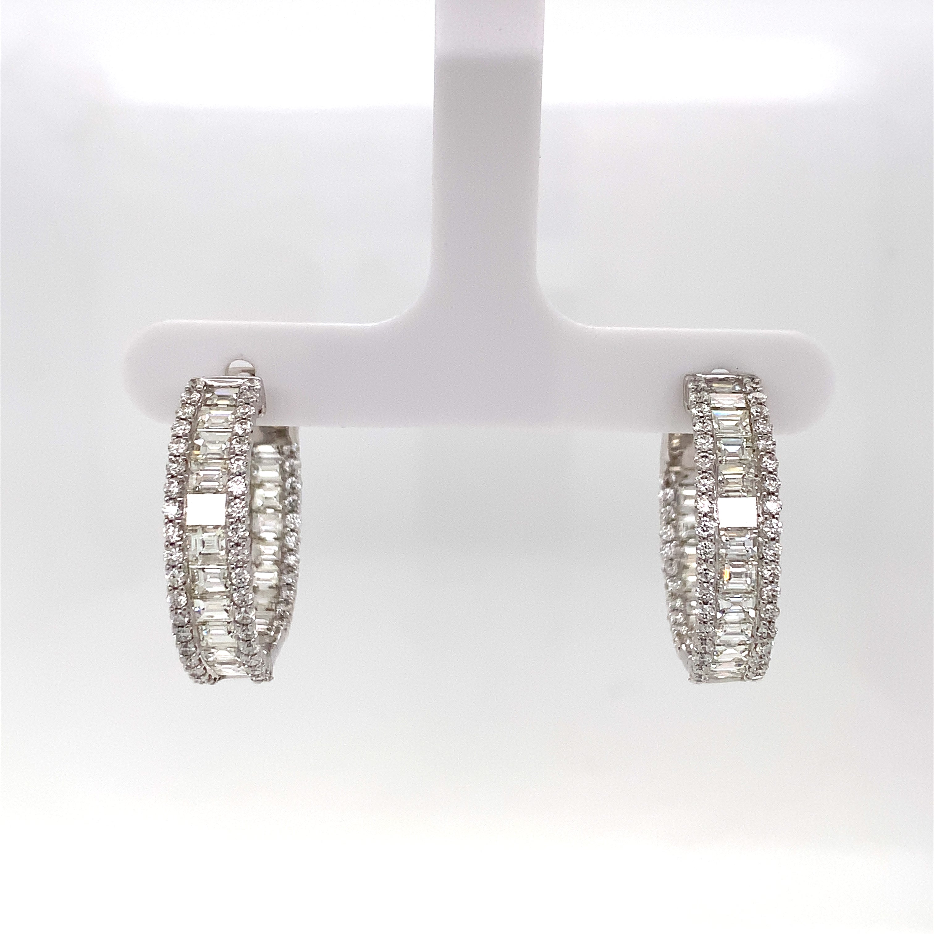 DIAMOND HOOP EARRINGS
