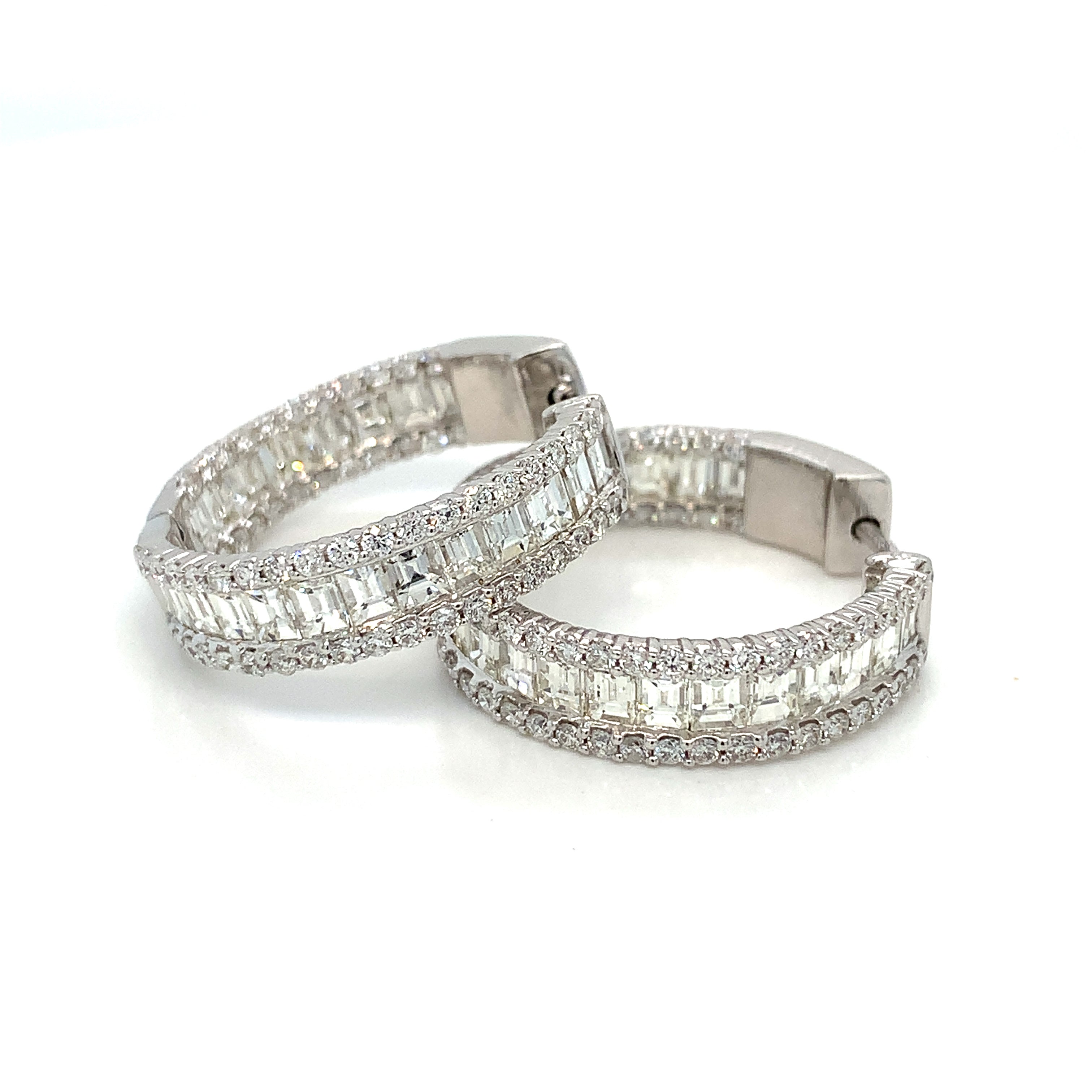 DIAMOND HOOP EARRINGS