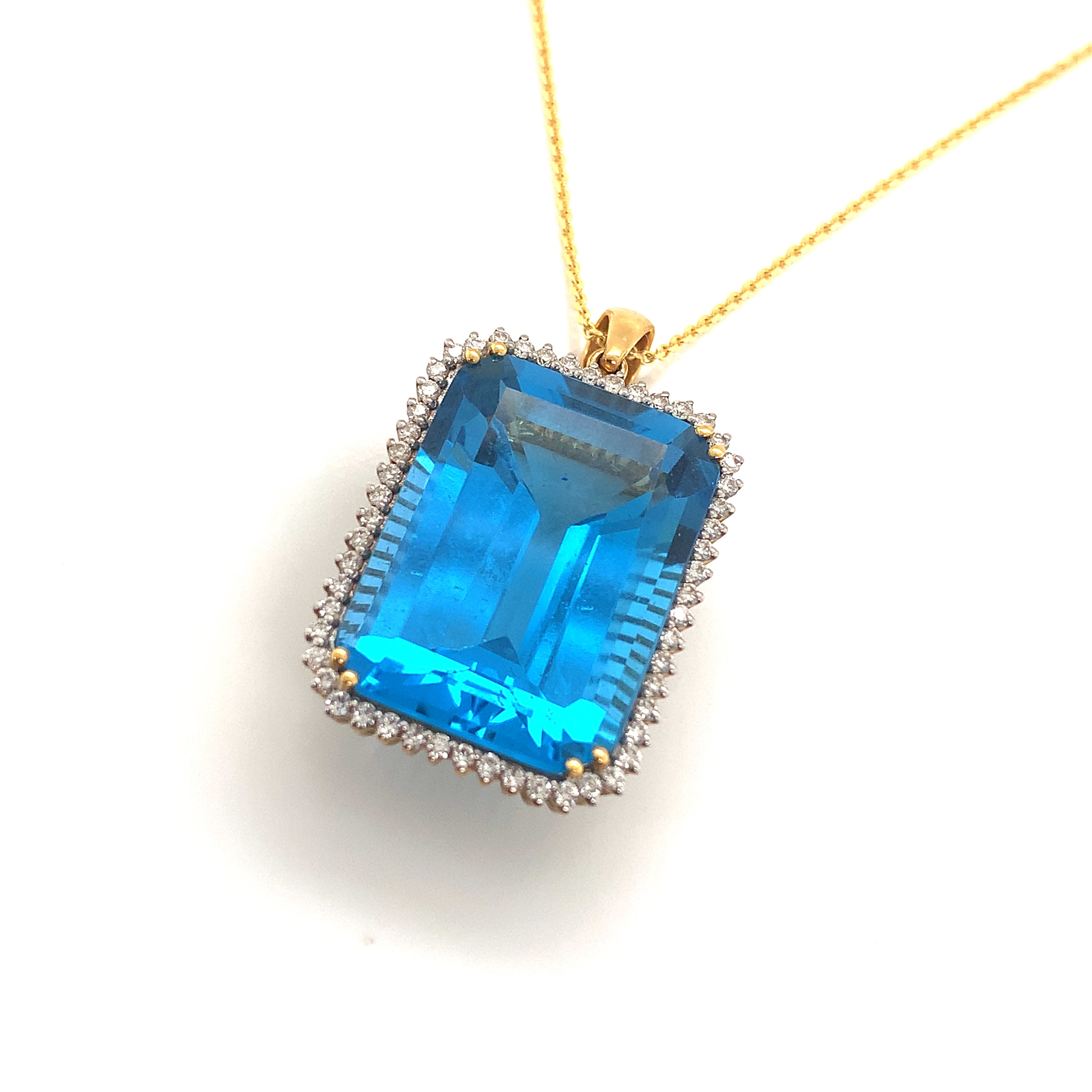 BLUE TOPAZ PENDANT