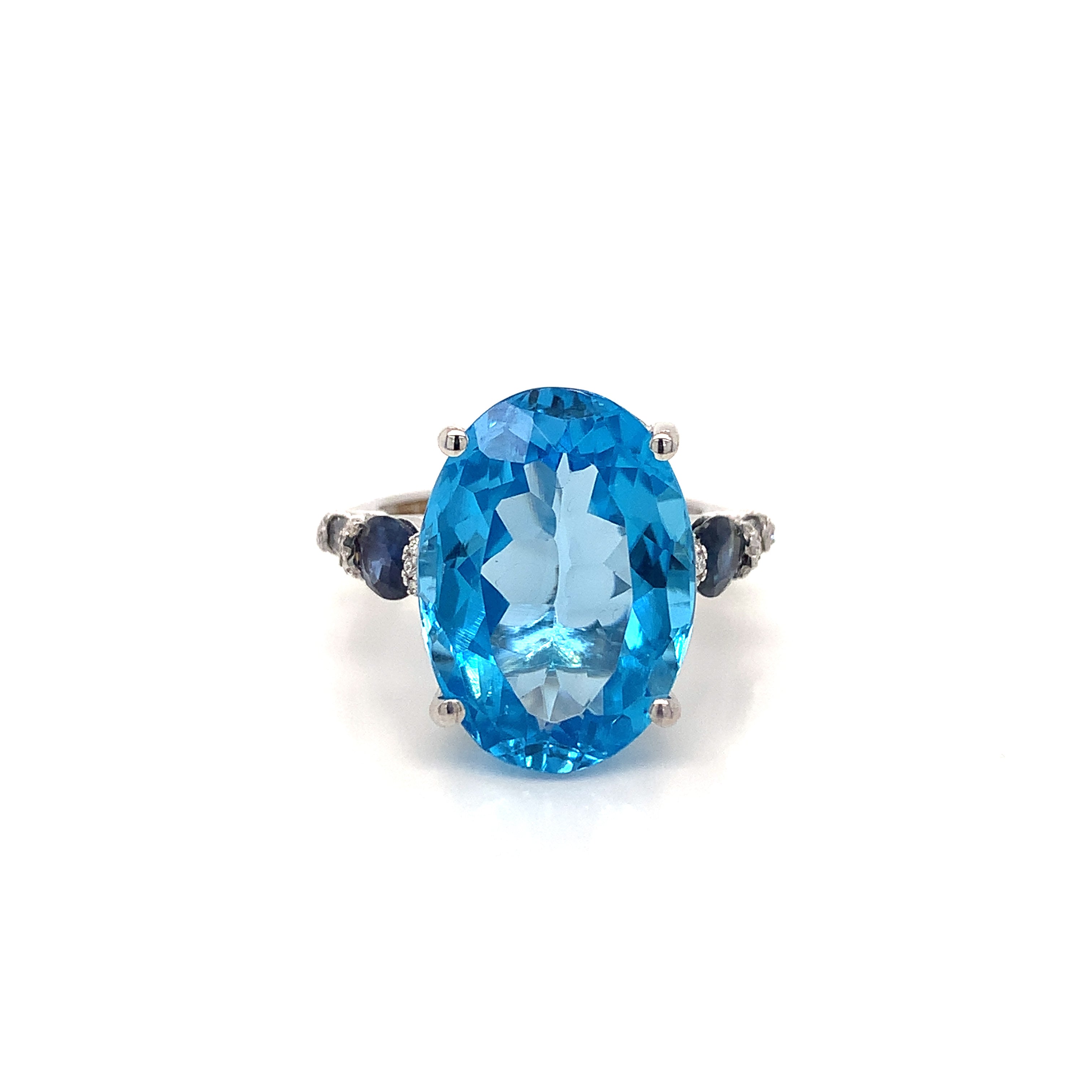 BLUE TOPAZ MULTI RING