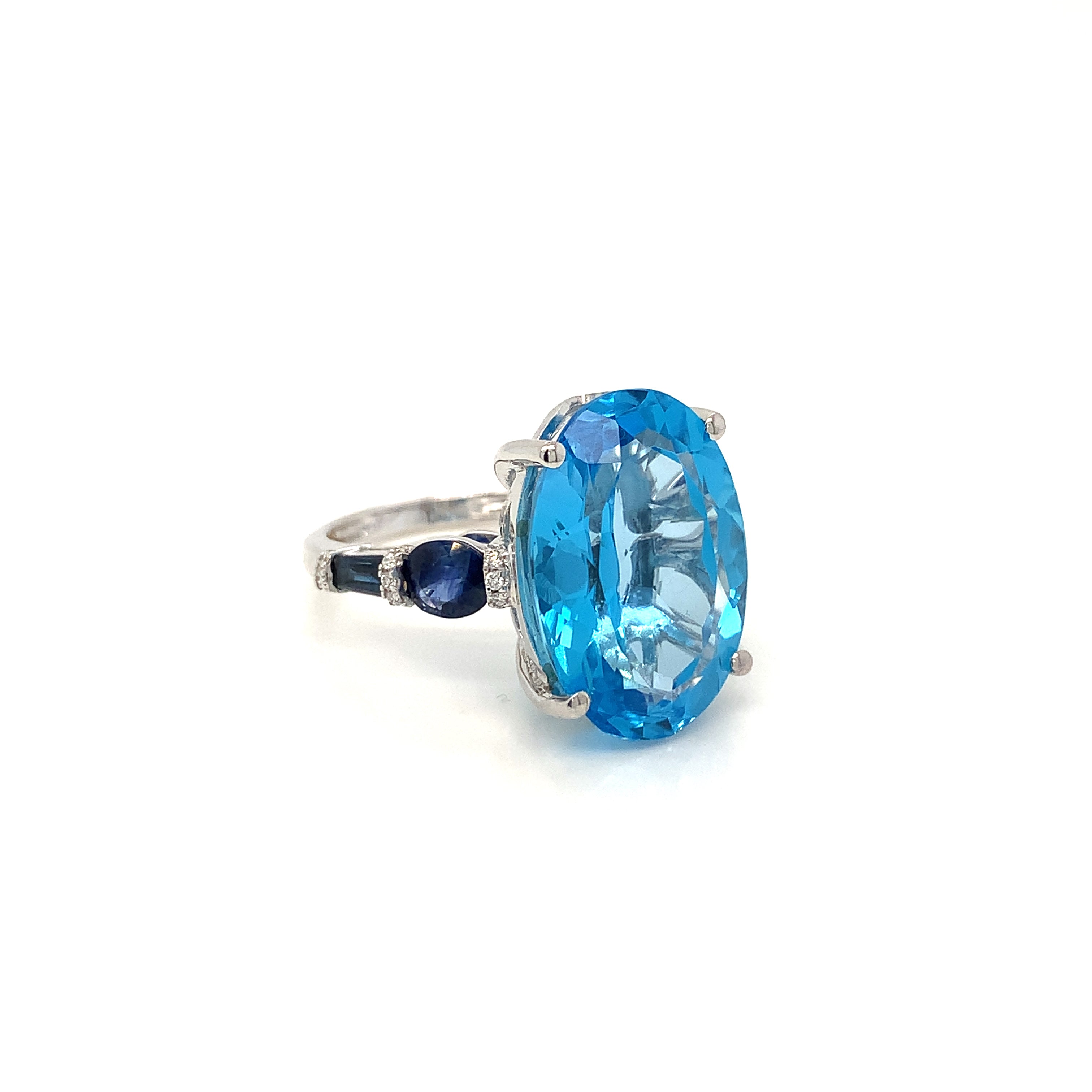 BLUE TOPAZ MULTI RING