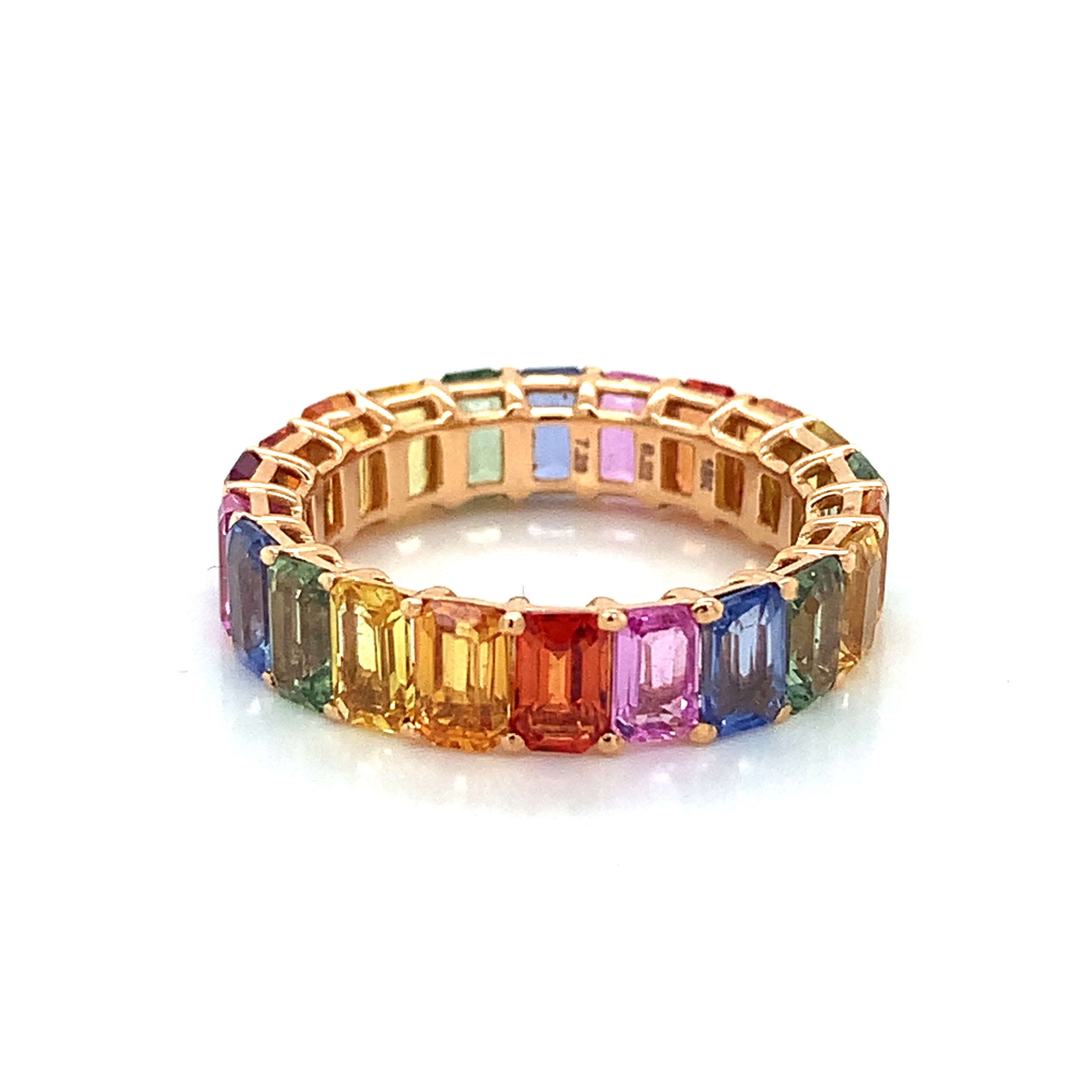 RAINBOW SAPPHIRE TRANQUIL RING