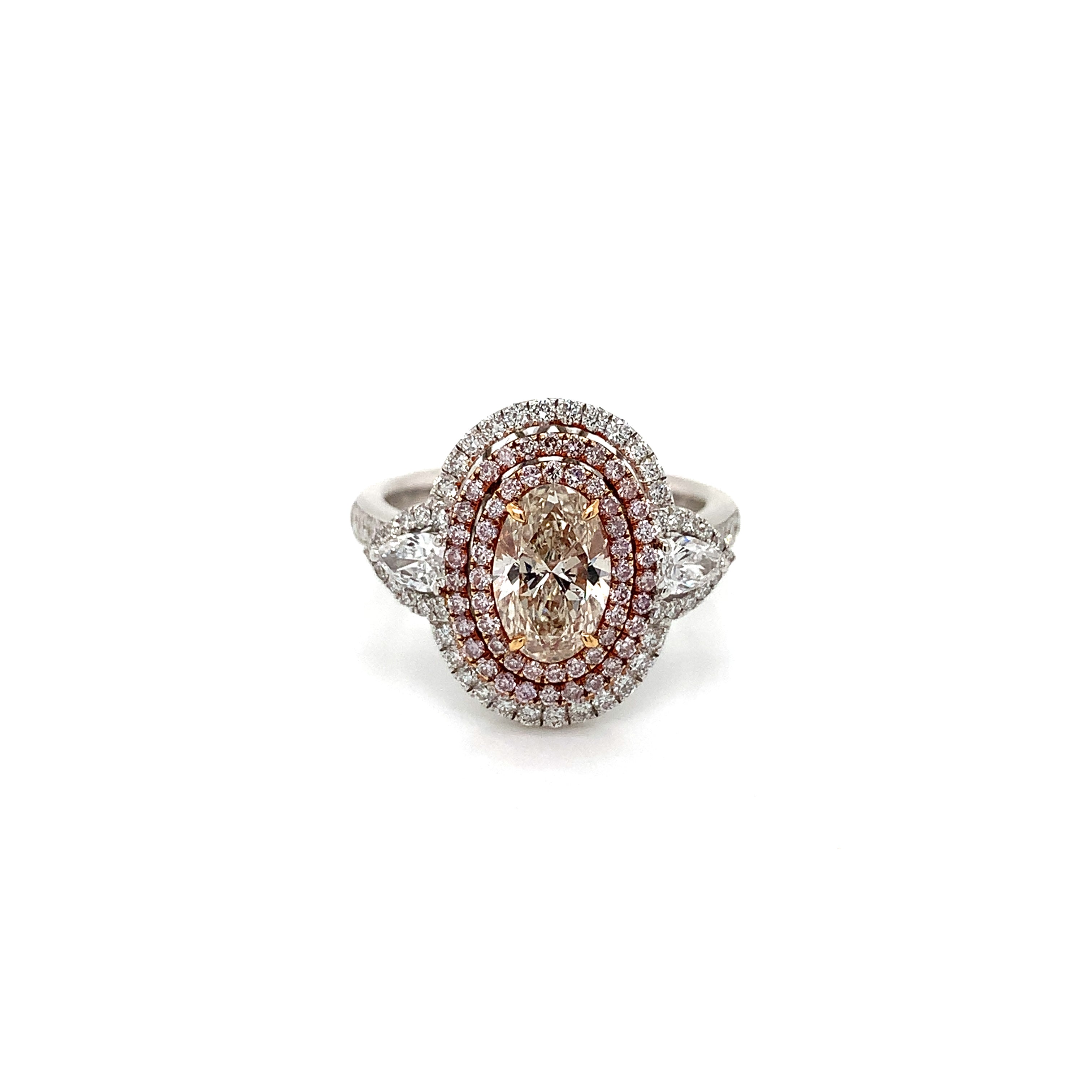 White Gold Ring with Diamond Only Stones