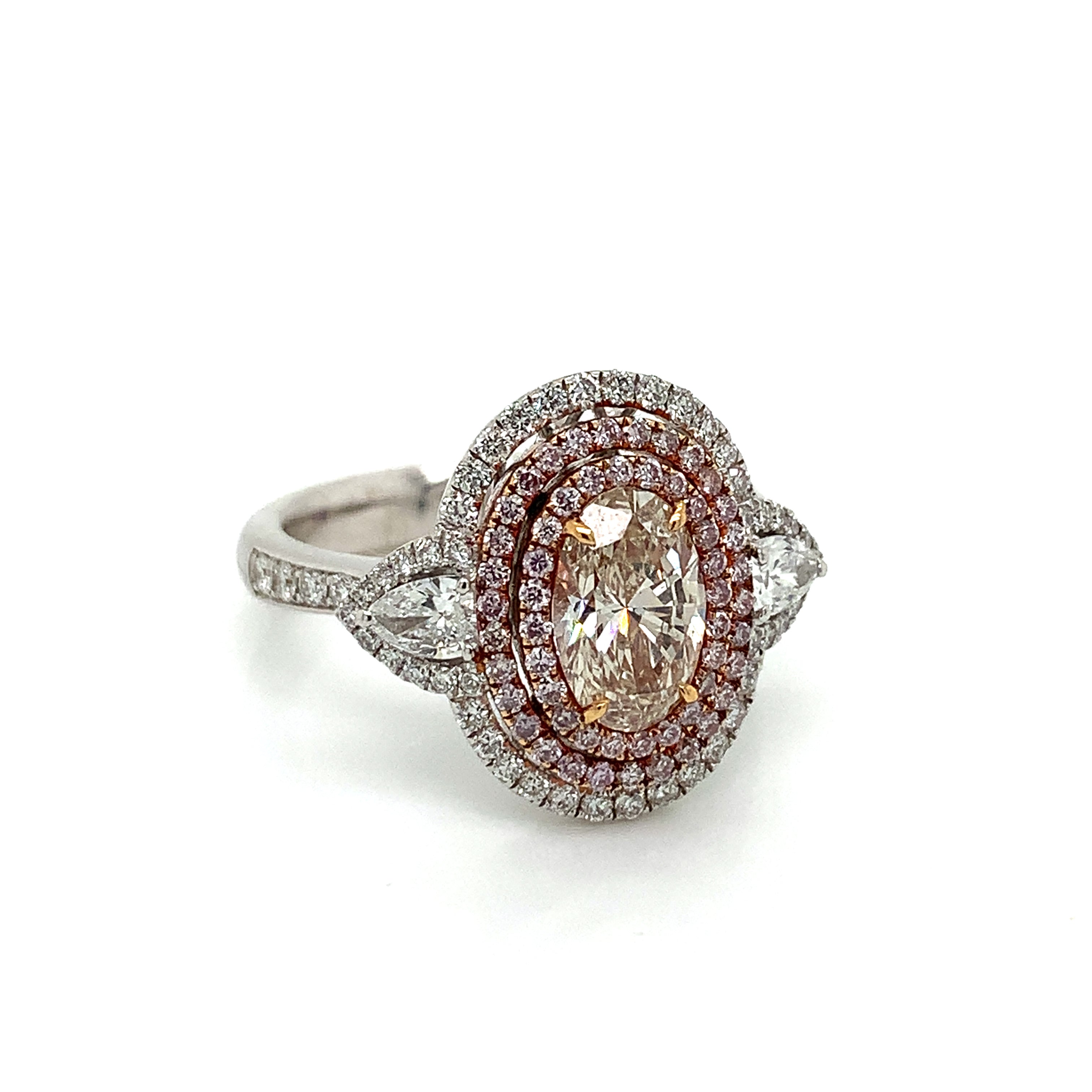 White Gold Ring with Diamond Only Stones