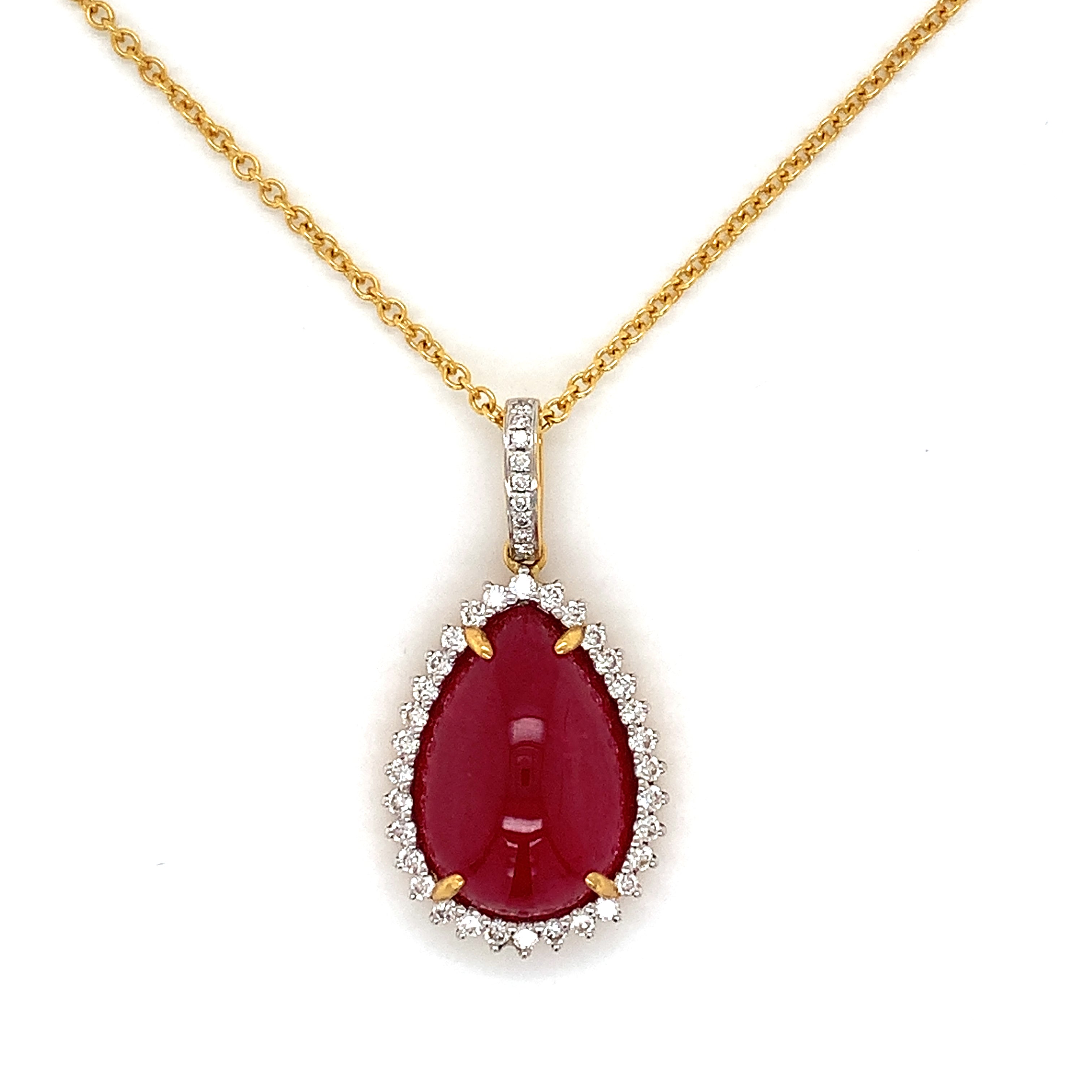 RUBY GOLD NECKLACE