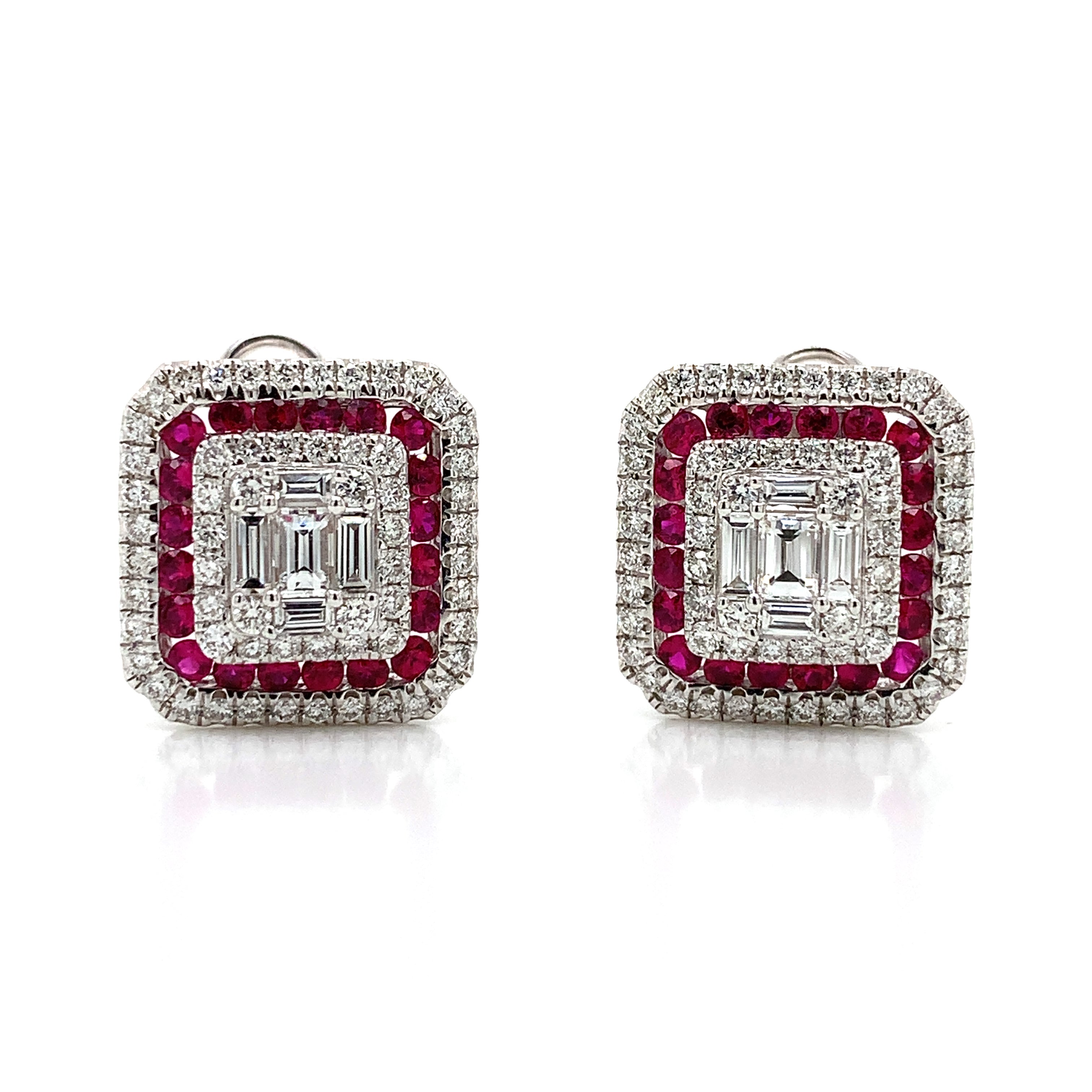 RUBY DIAMOND EARRINGS