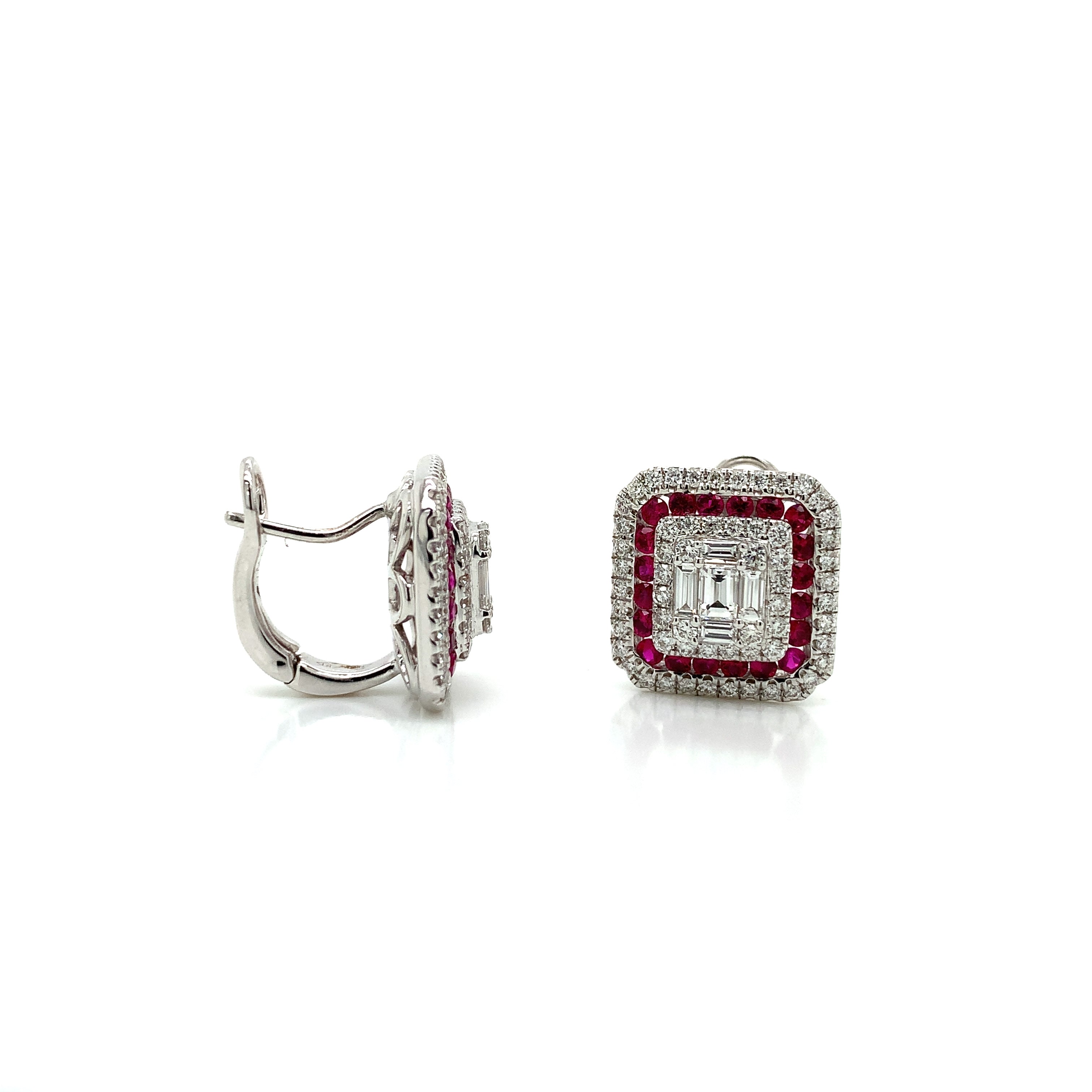 RUBY DIAMOND EARRINGS