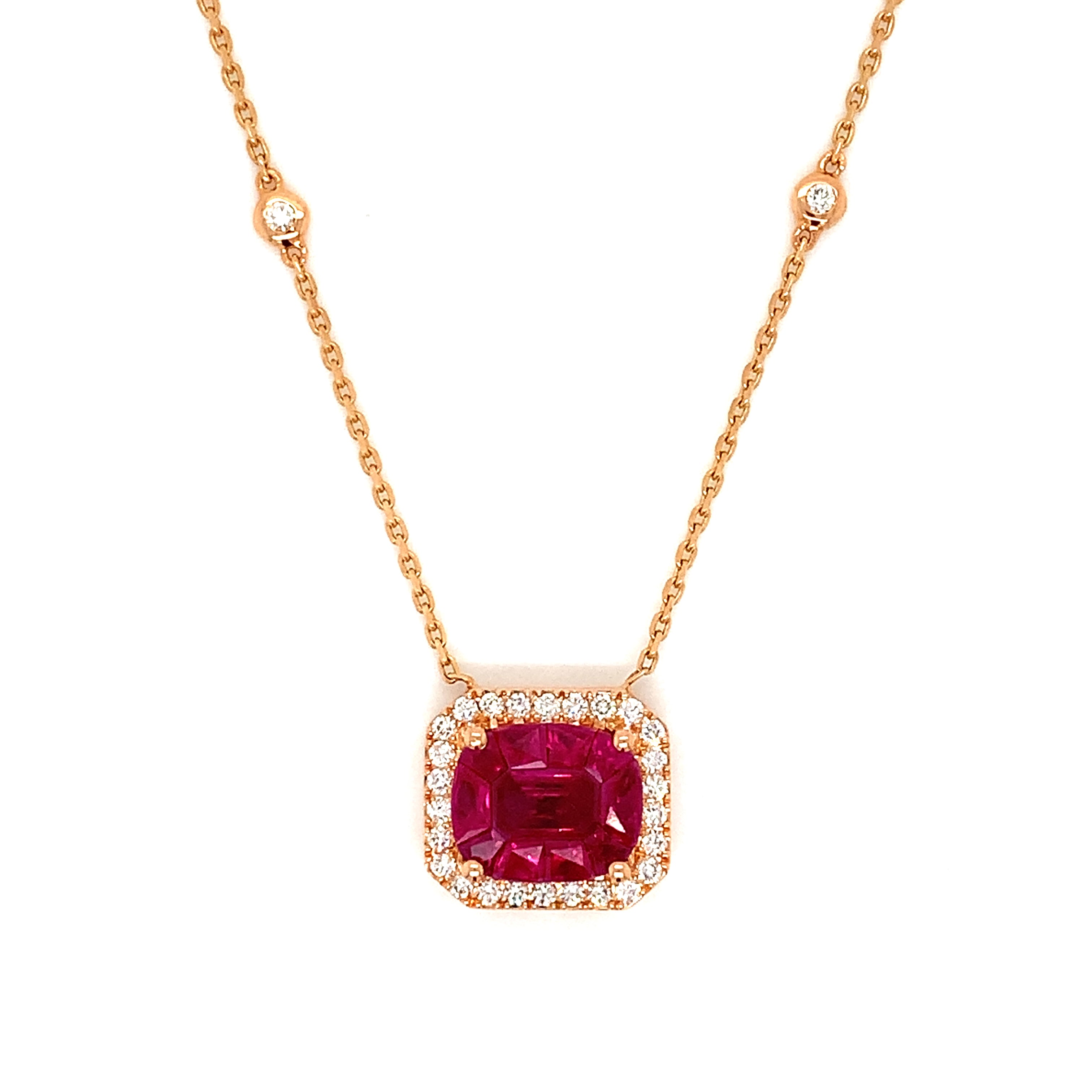RUBY GOLD NECKLACE