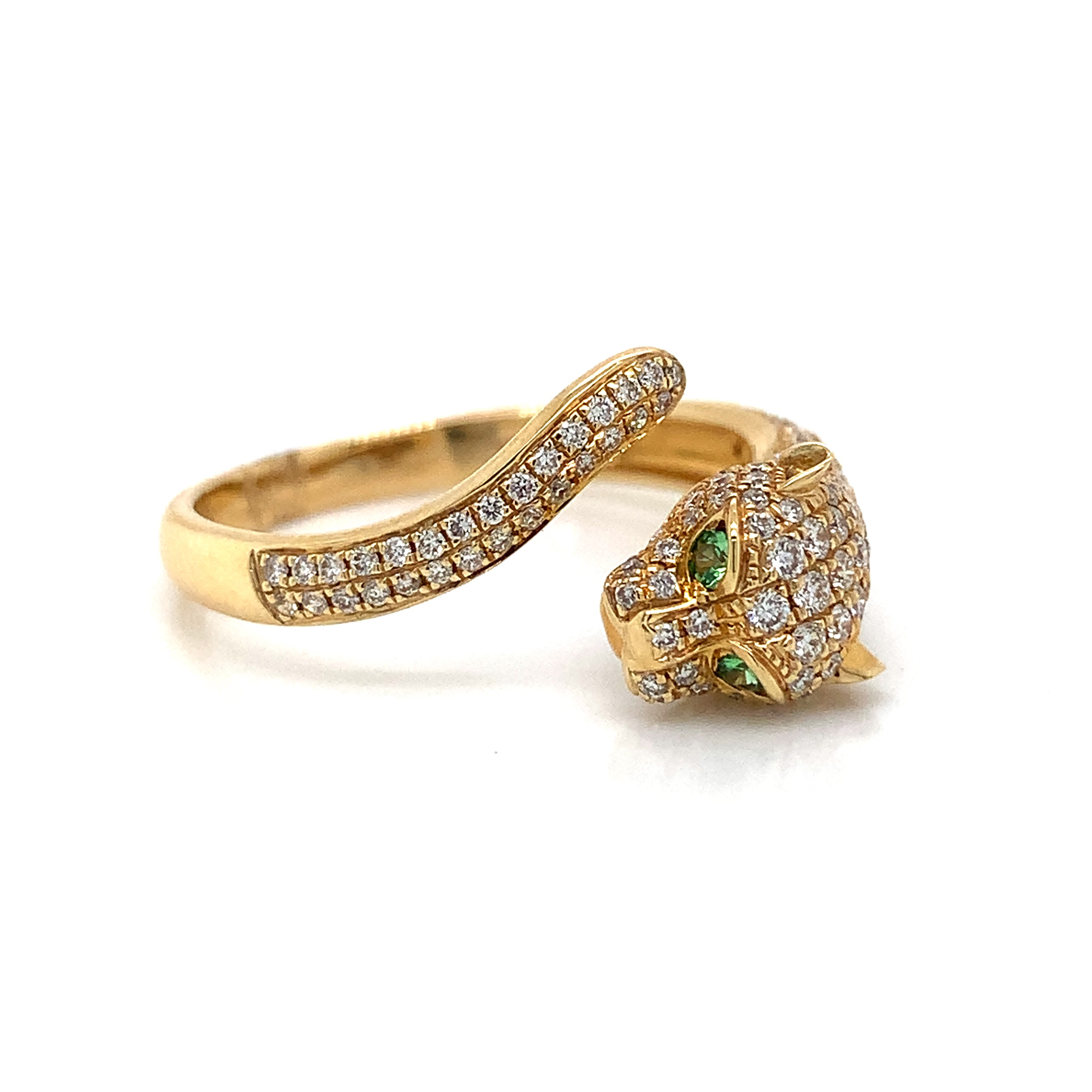 DIAMOND GOLD TIGER RING