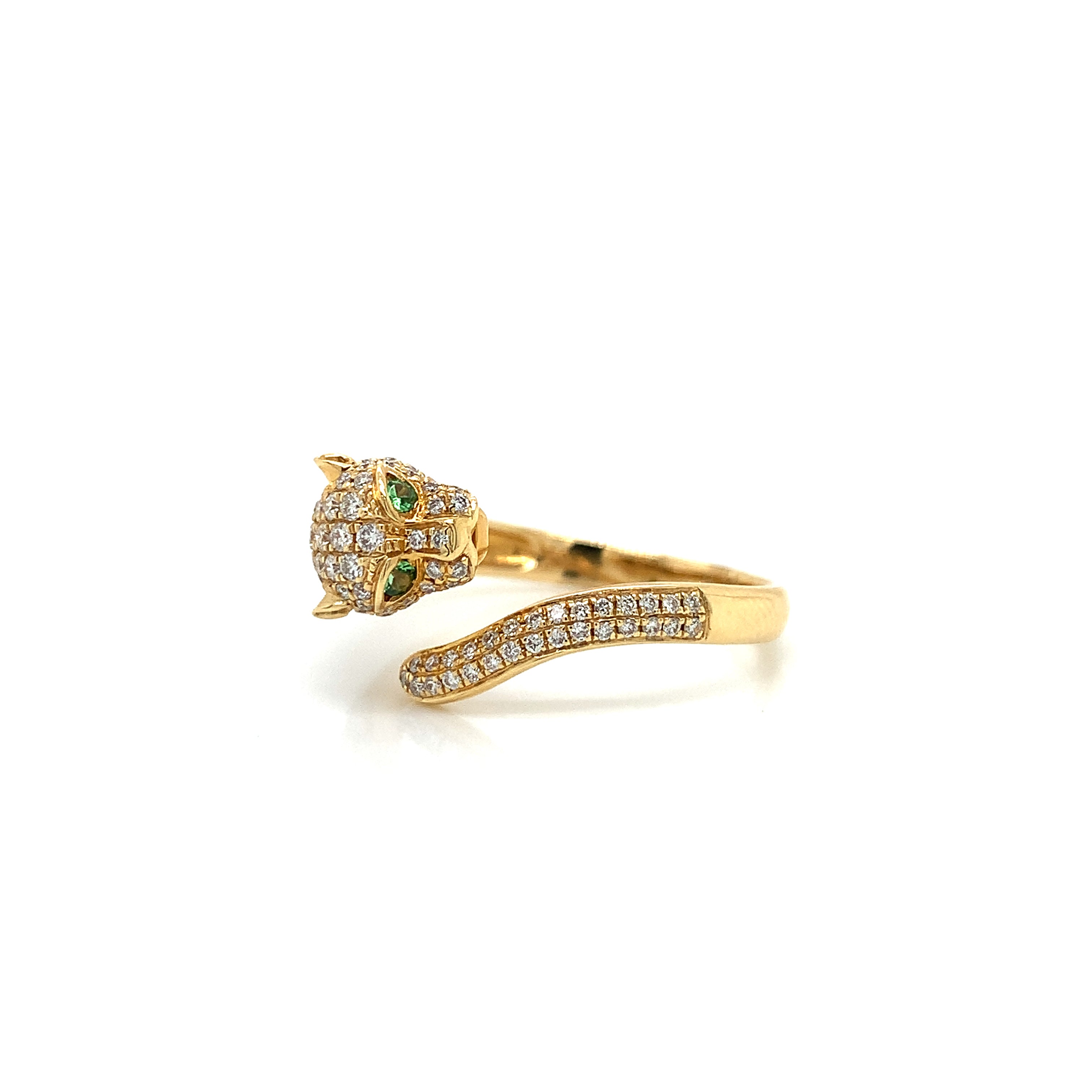 DIAMOND GOLD TIGER RING