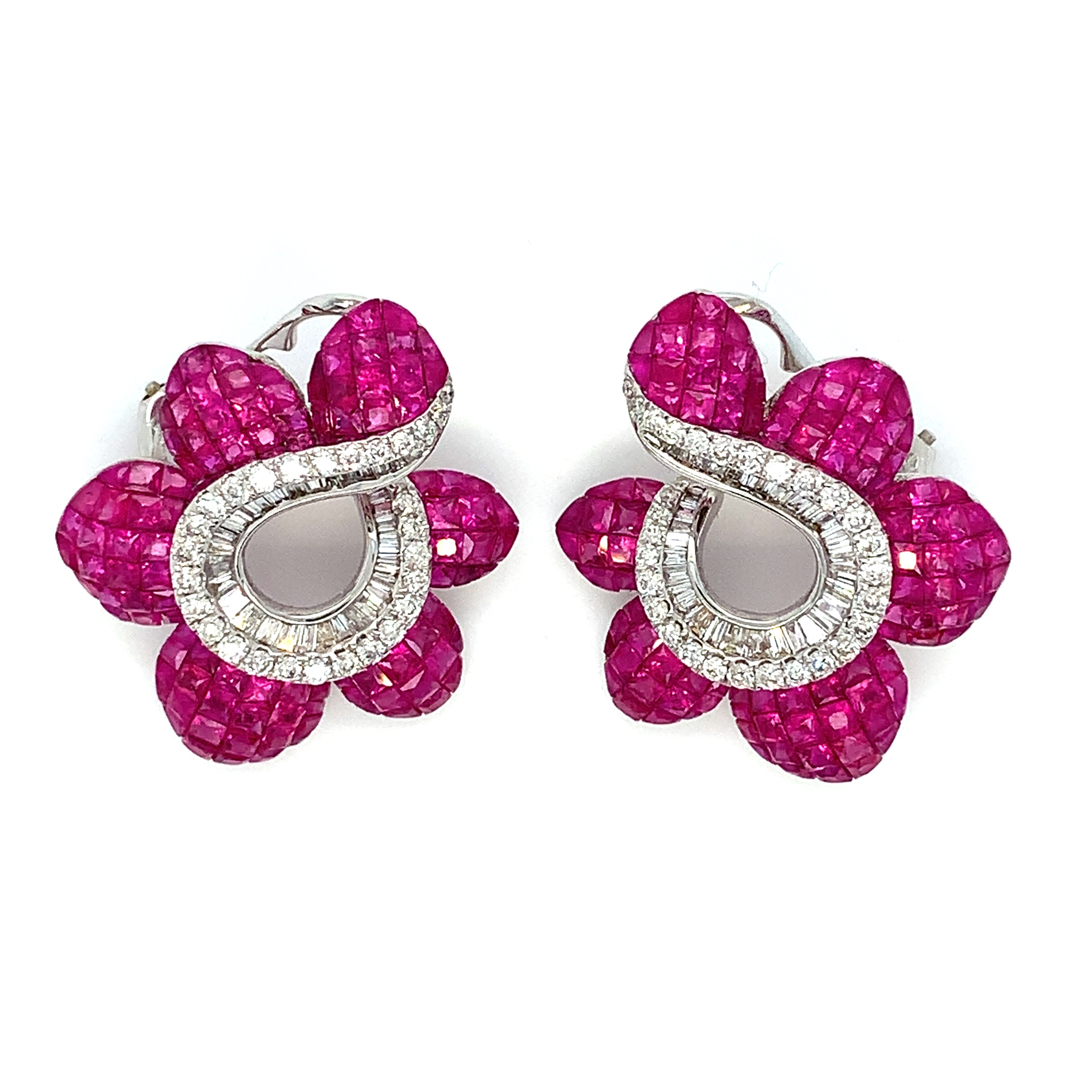 RUBY FLORAL EARRINGS