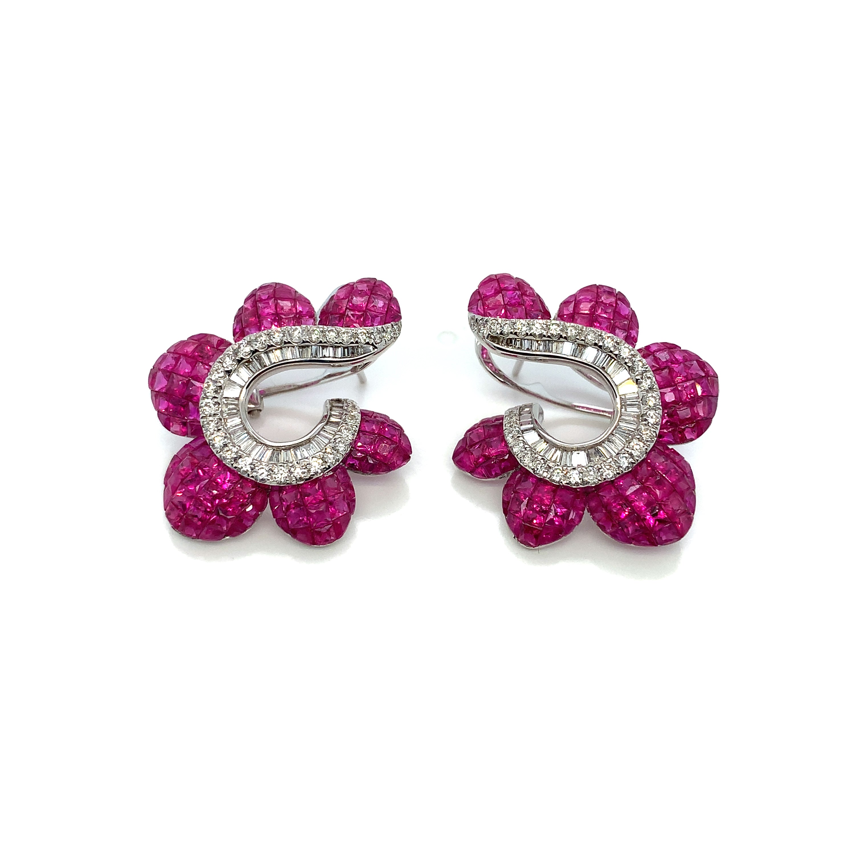 RUBY FLORAL EARRINGS