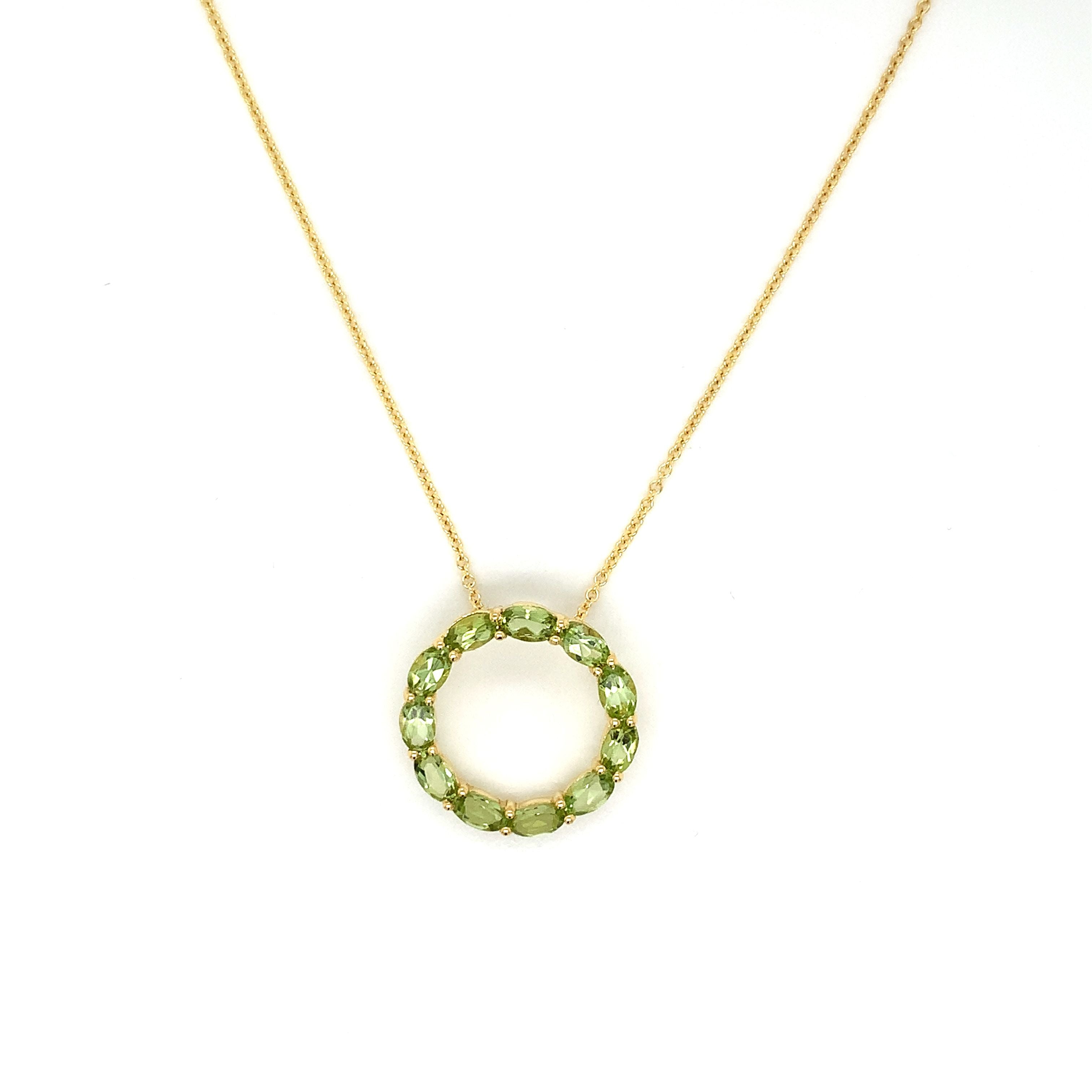 PERIDOT WREATH NECKLACE