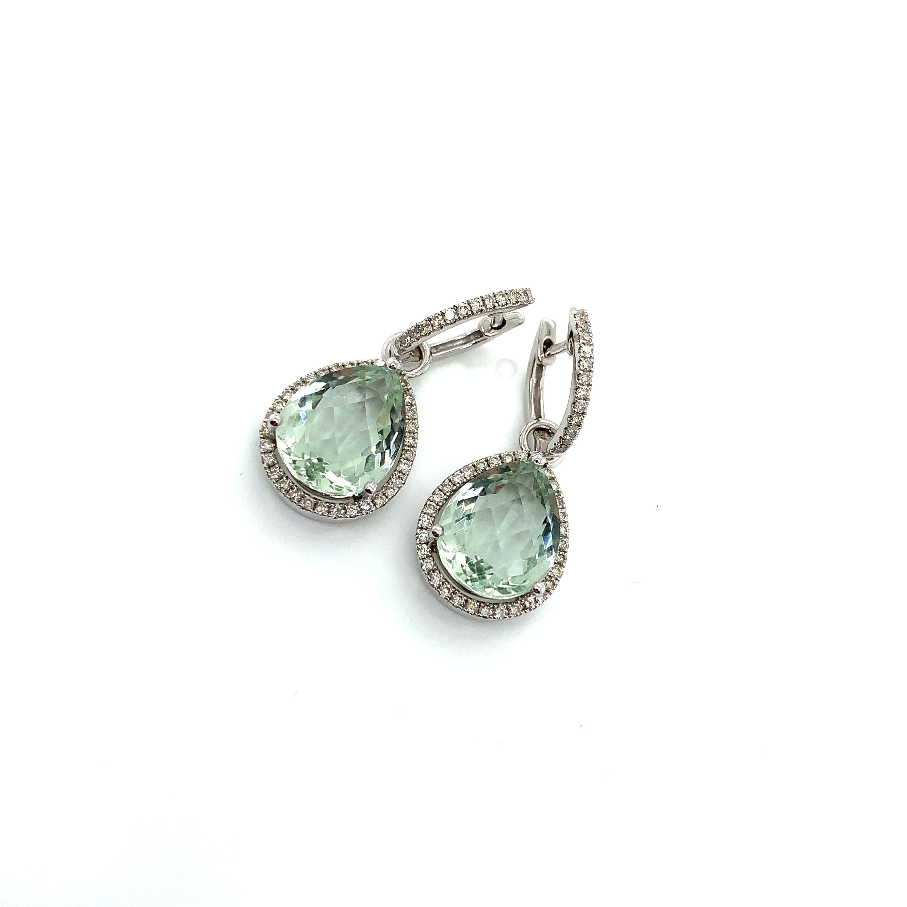 GREEN AMETHYST EARRINGS
