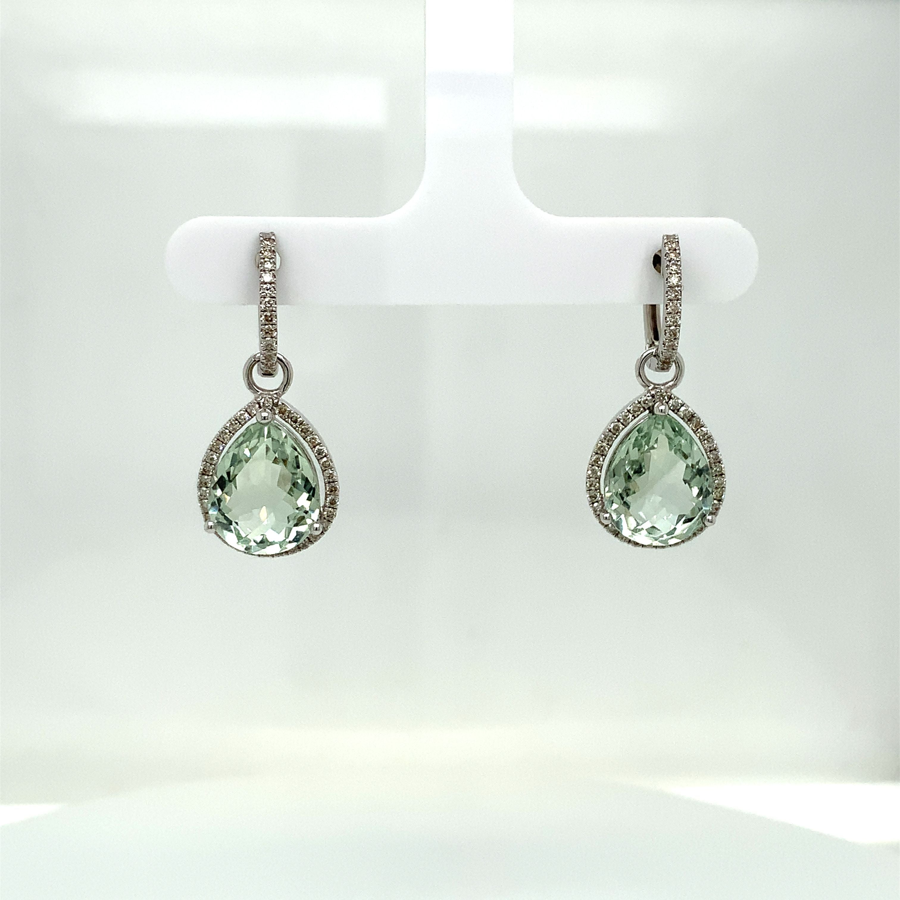 GREEN AMETHYST EARRINGS