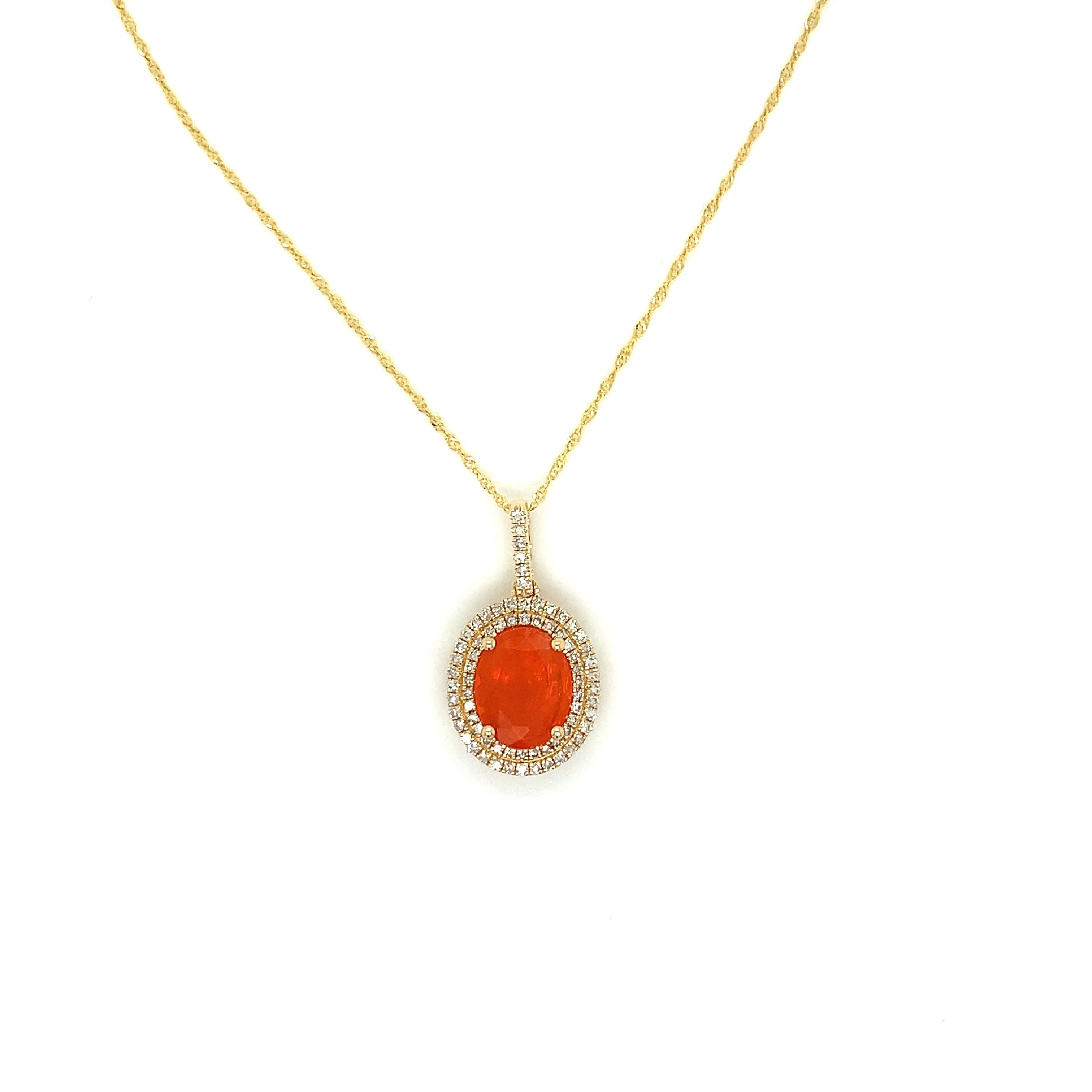 FIRE OPAL PENDANT