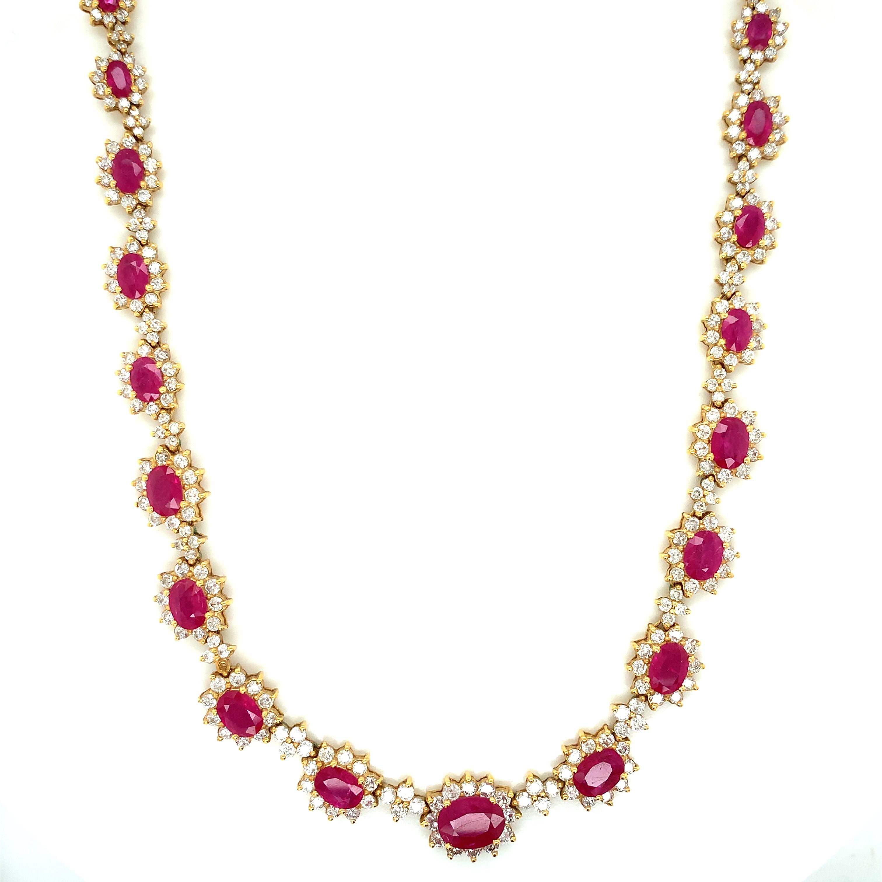 RUBY GOLD NECKLACE