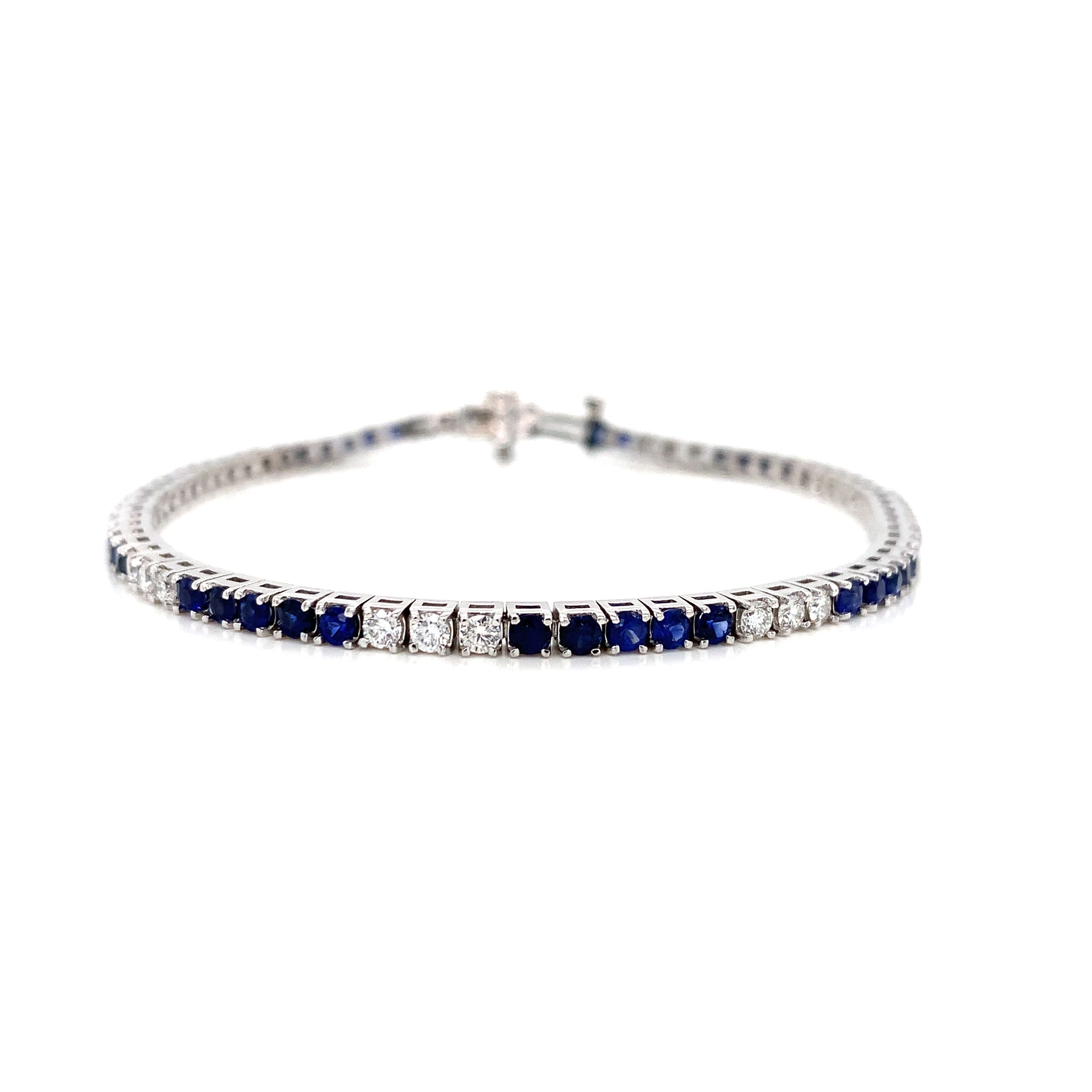 SAPPHIRE DIAMOND BRACELET