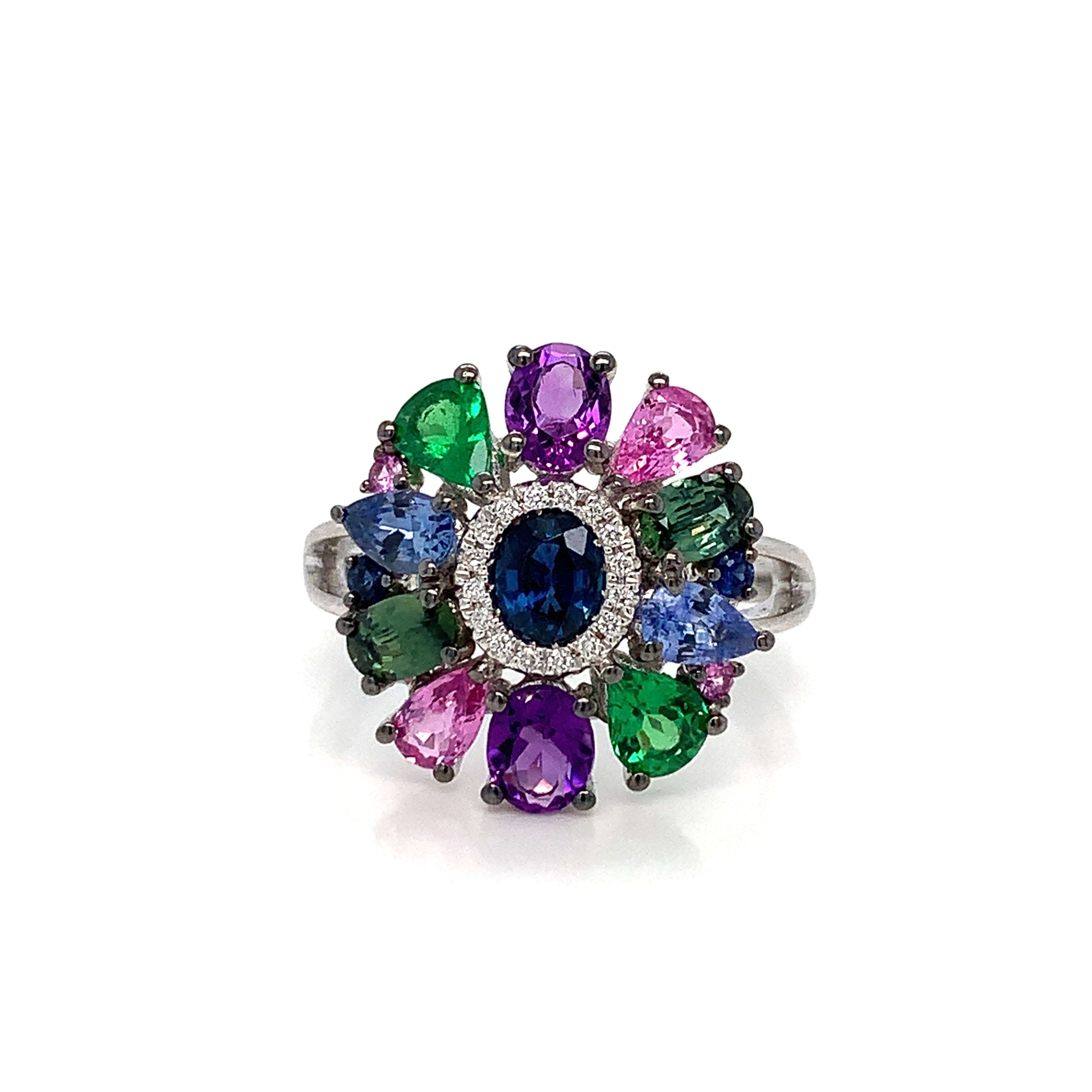 MULTICOLOR SAPPHIRE RING