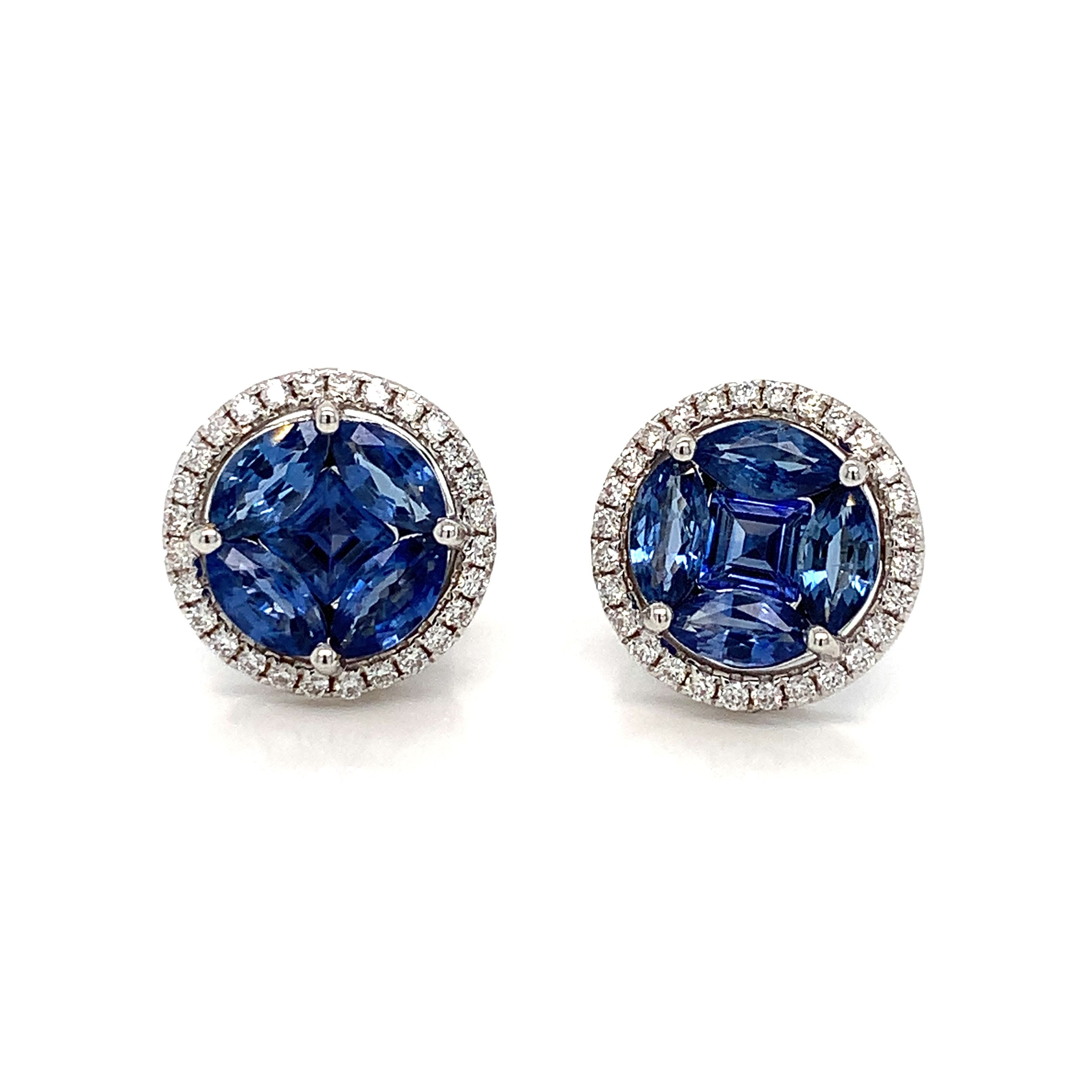 SAPPHIRE STUD EARRINGS