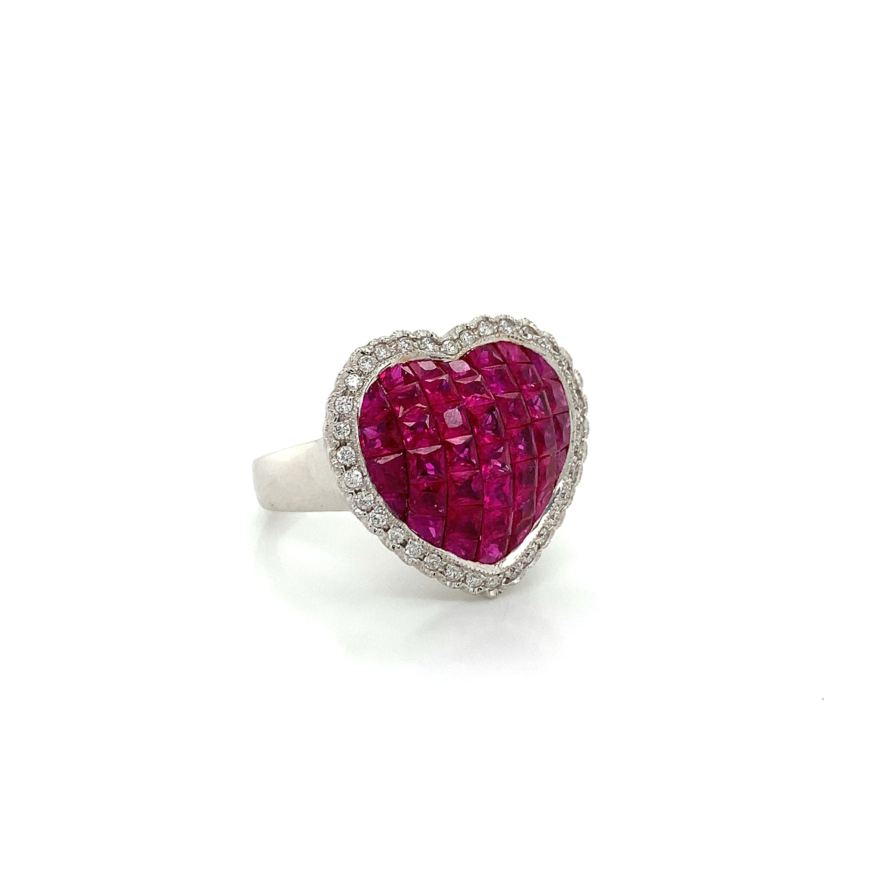 RUBY HEART RING