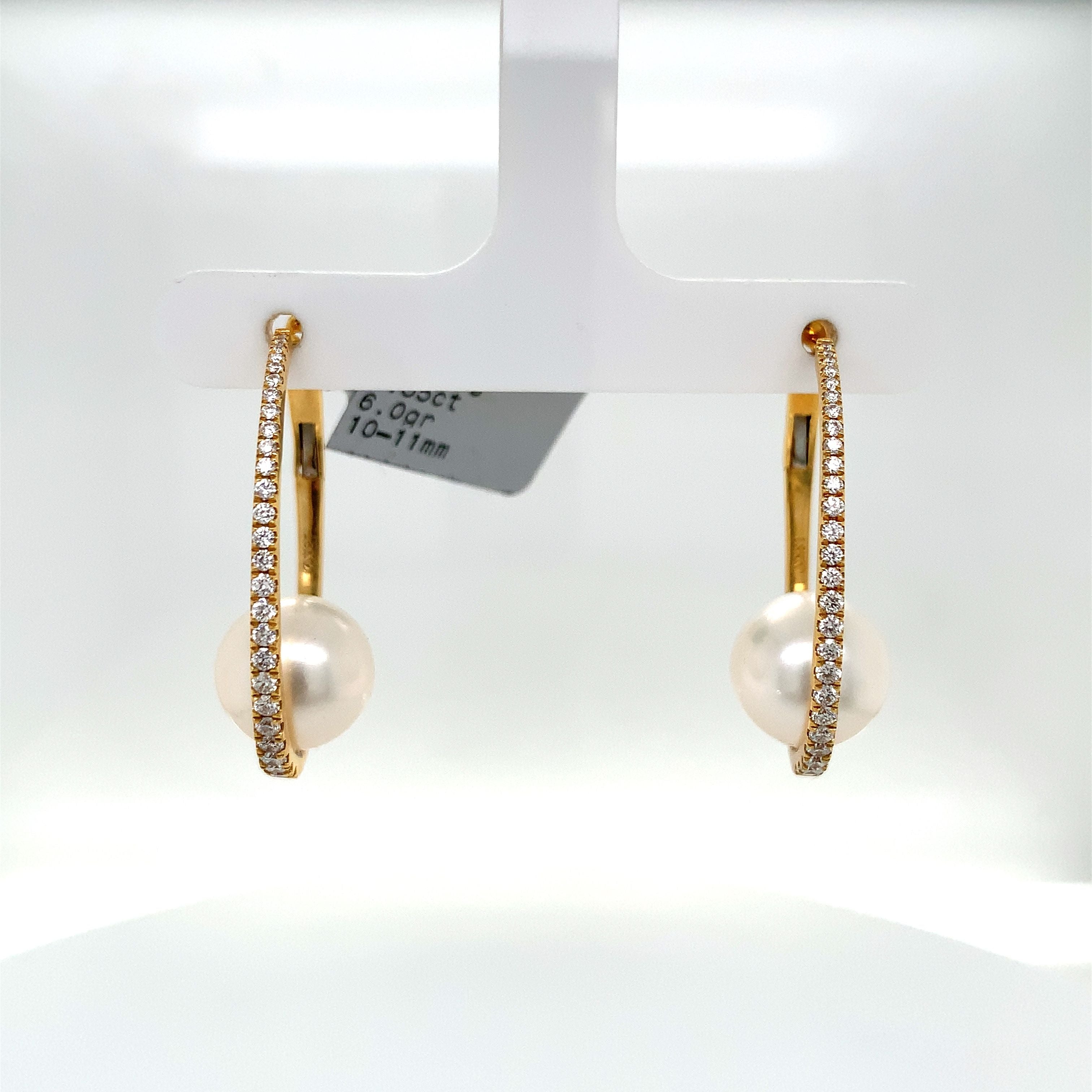 PEARL HOOP EARRINGS