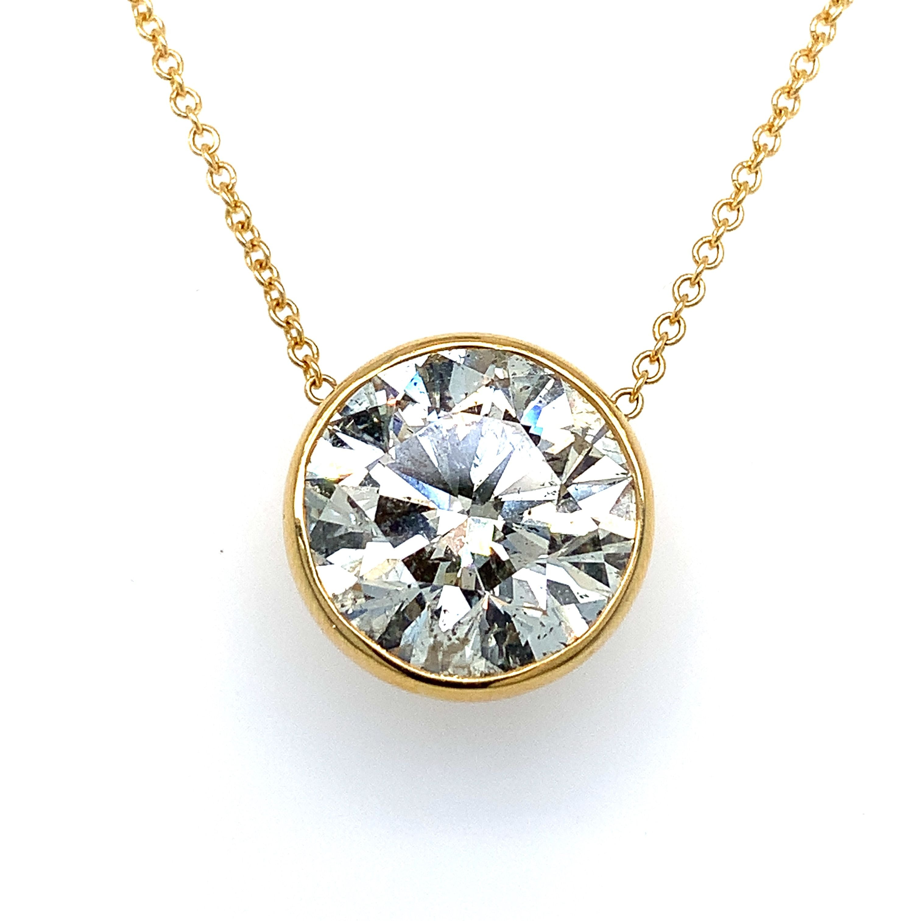 ROUND DIAMOND BEZEL PENDANT