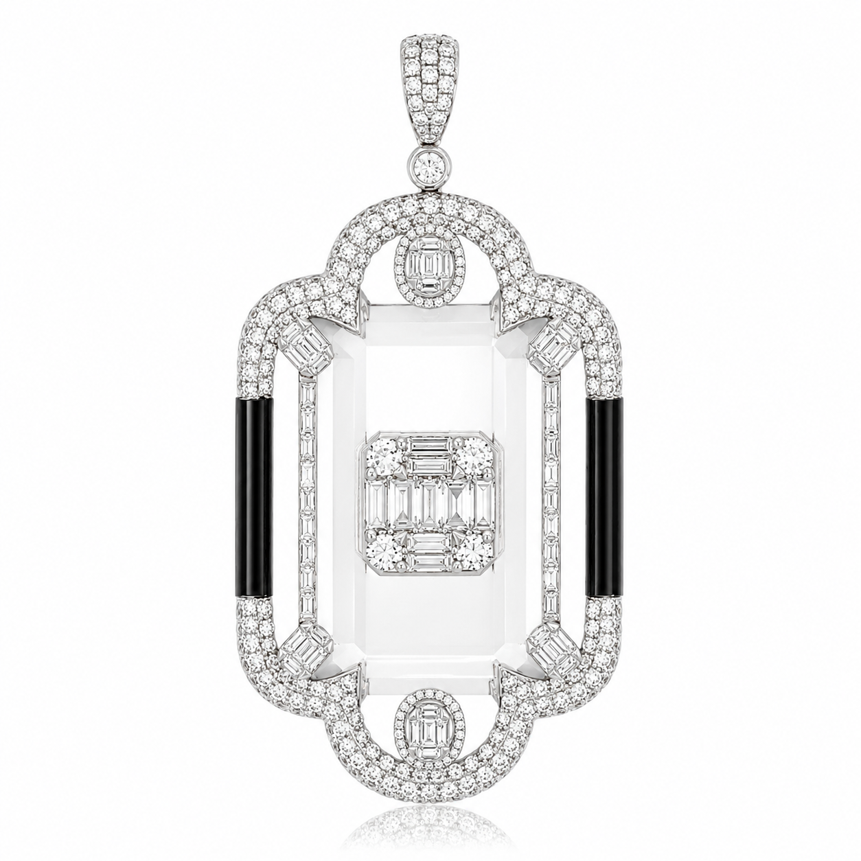 White Gold Diamond Cristal Pendant