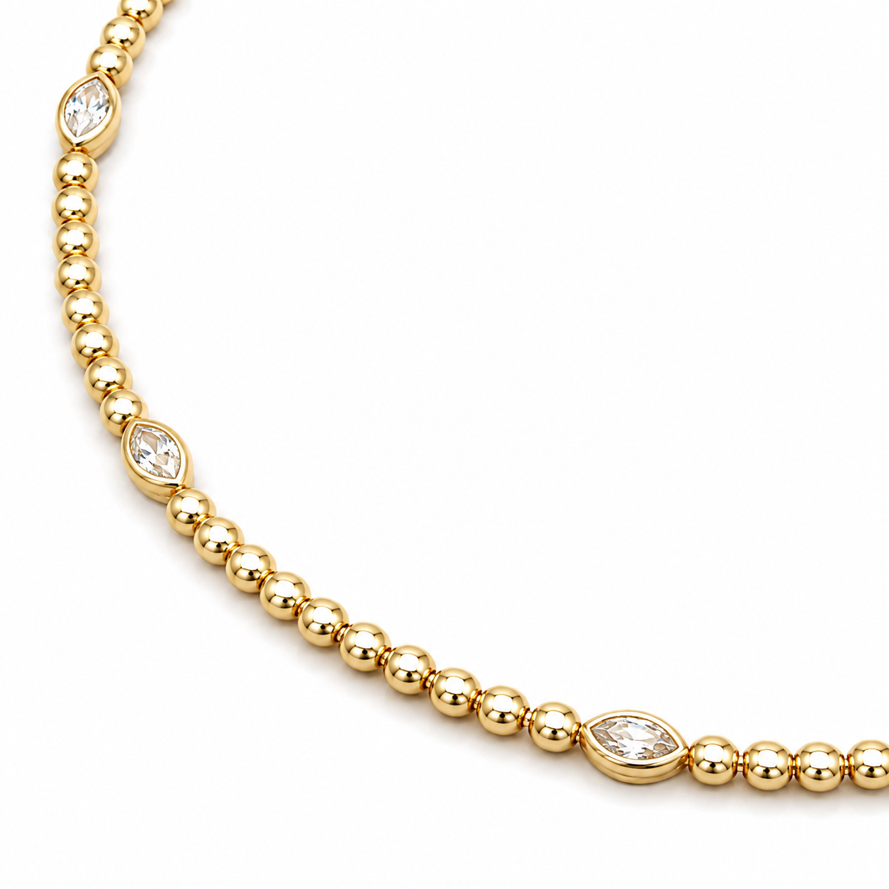 Yellow Gold Diamond Necklace