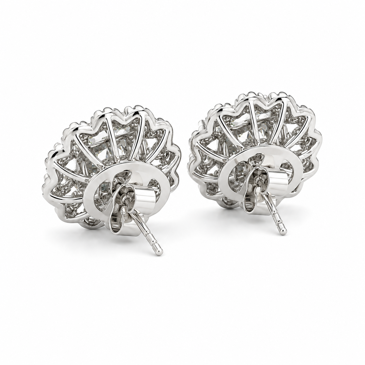 White Gold Diamond Earrings