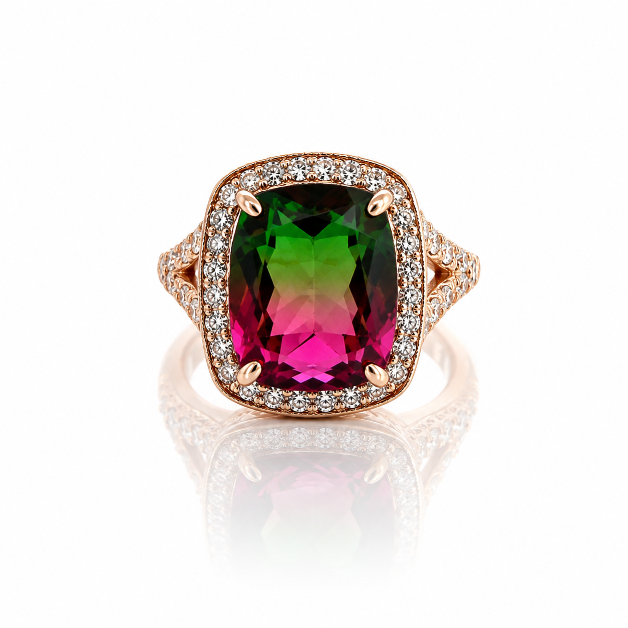 Rose Gold Tourmaline Ring