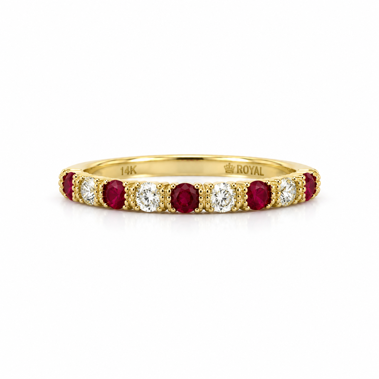 Yellow Gold Ruby and Diamond Ring