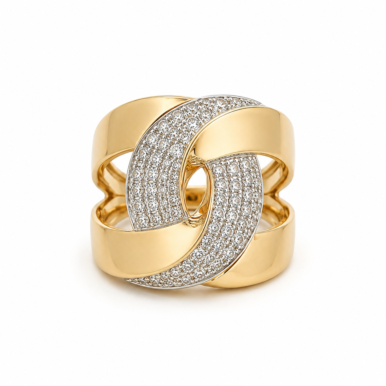 Yellow Gold and Diamond Ring