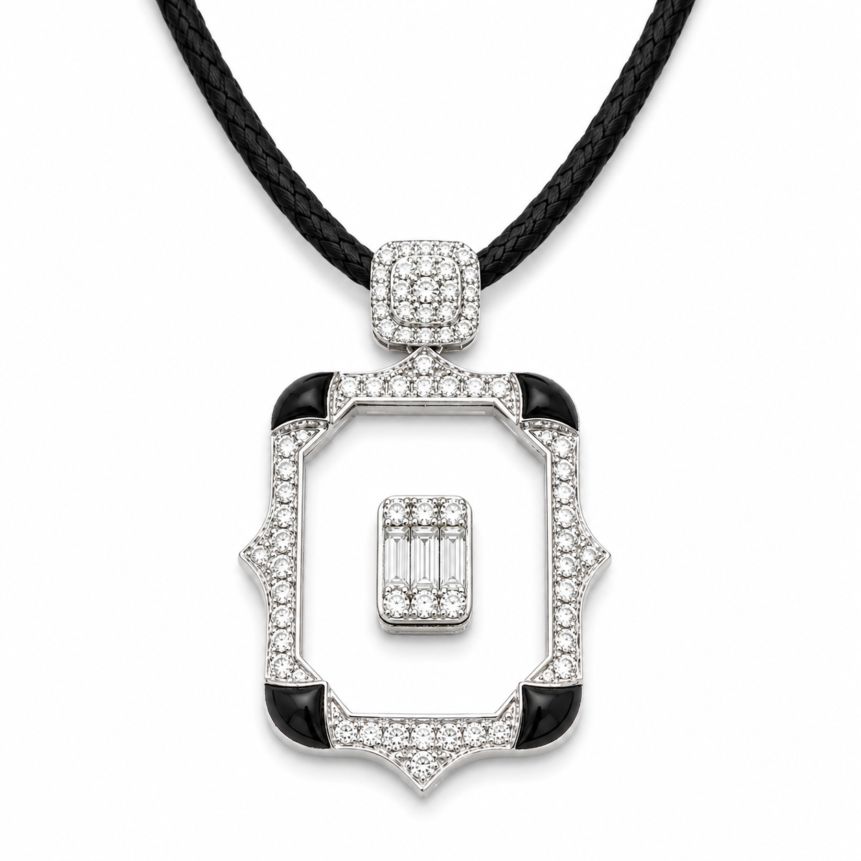 White Gold Diamond Cristal Pendant