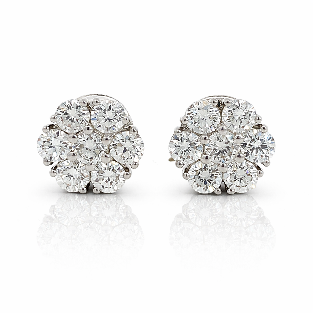 WHITE GOLD DIAMOND EARRINGS