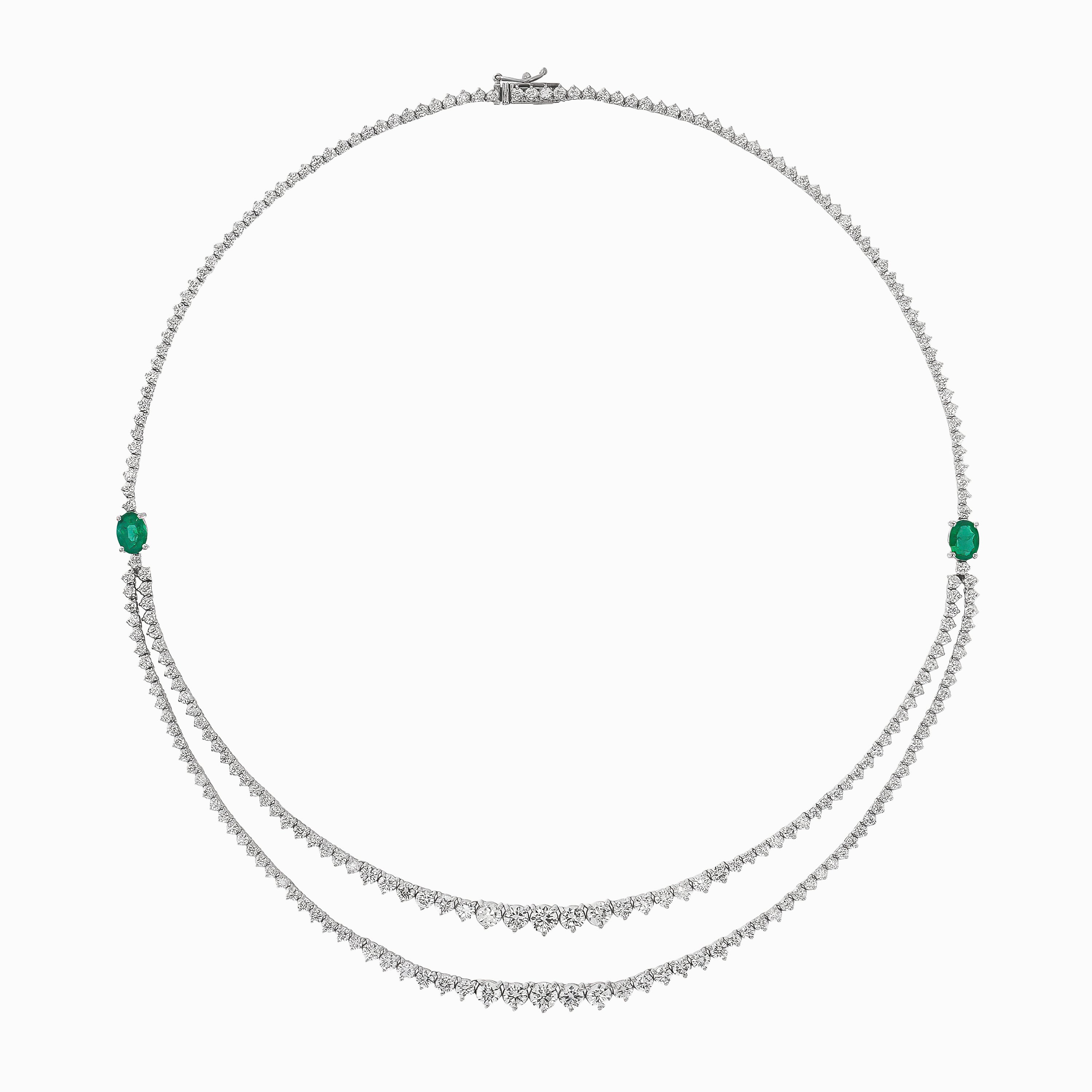 EMERALD DIAMOND NECKLACE
