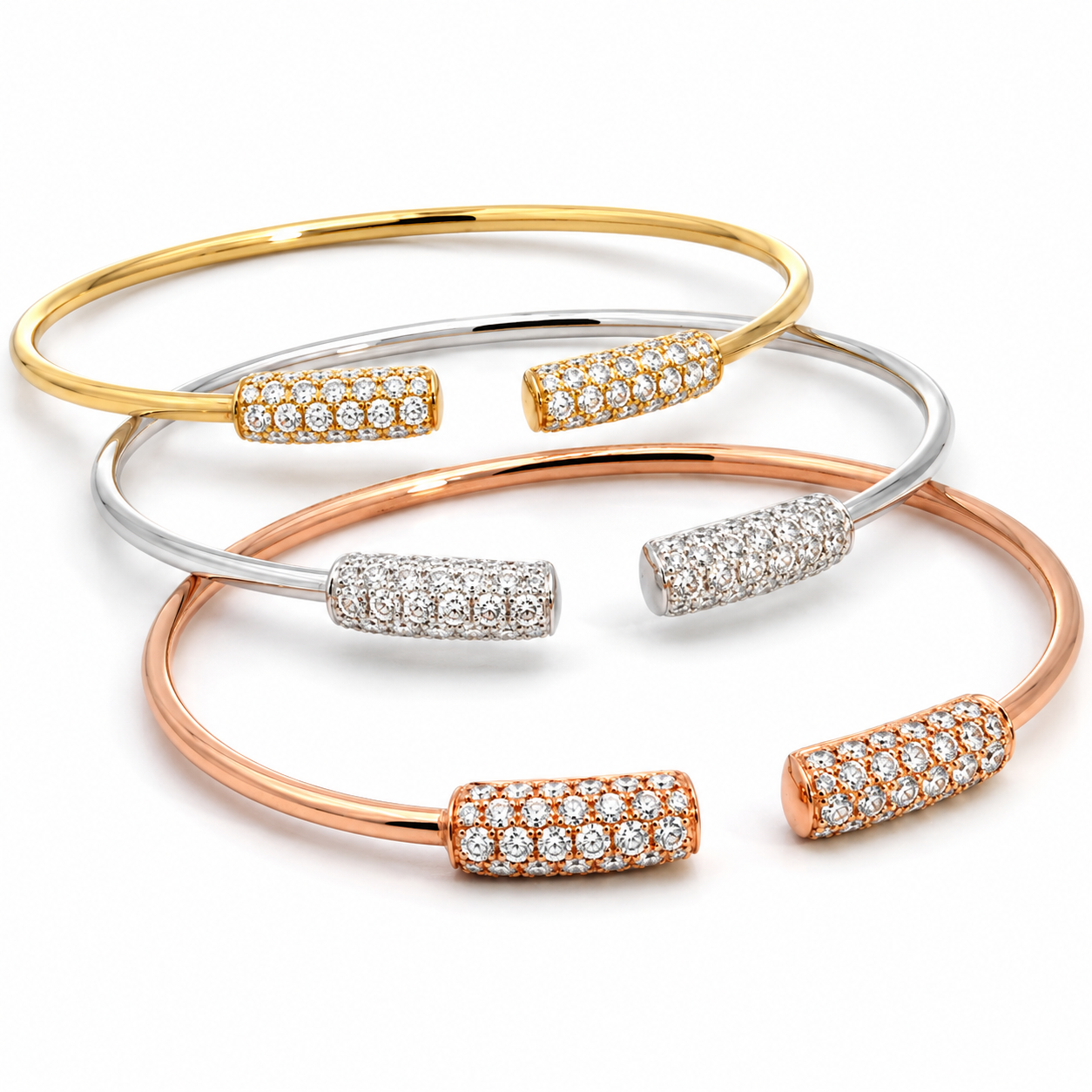 Pink Gold Diamond Bracelet