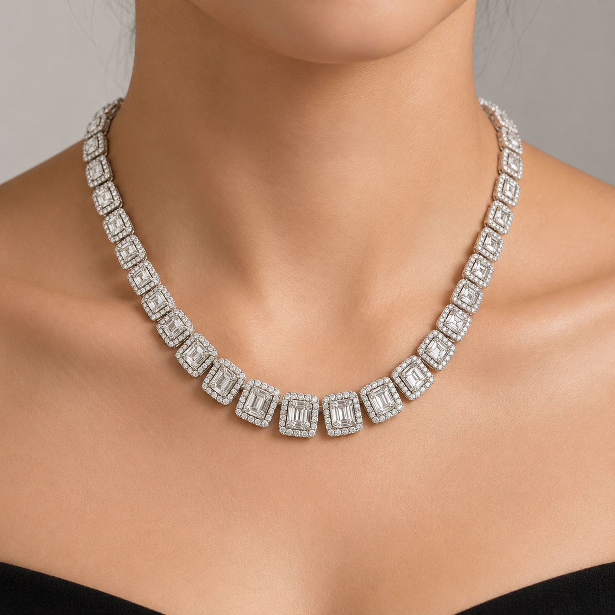 White Gold Diamond Necklace