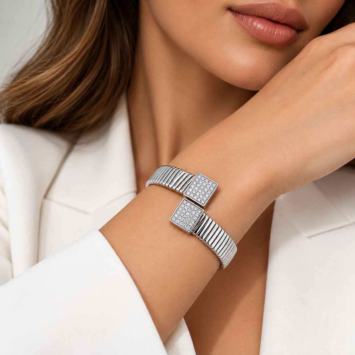 White Gold Diamond Bracelet